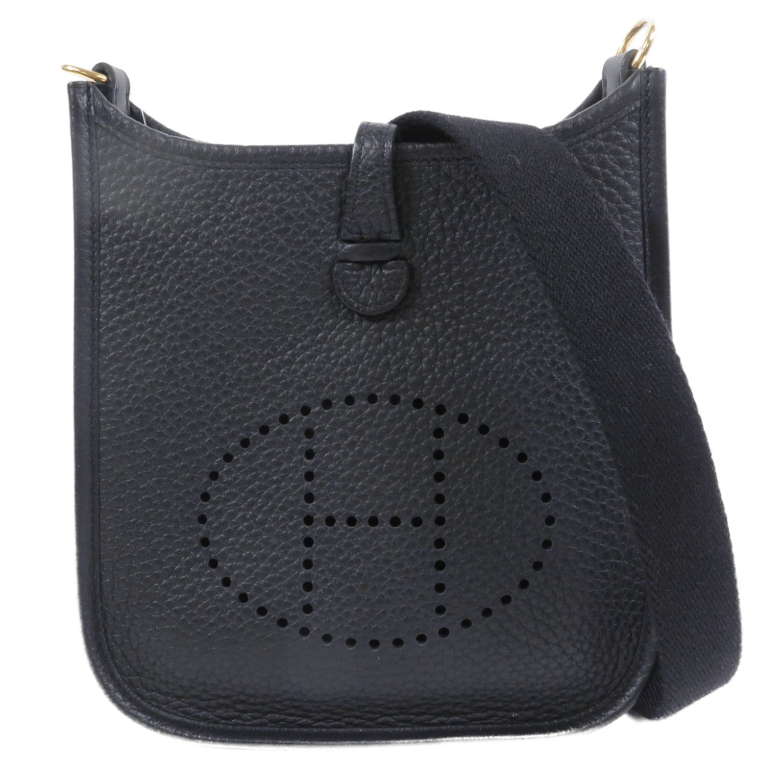 HERMES Clemence皮革Evelyne TPM肩背袋Noir