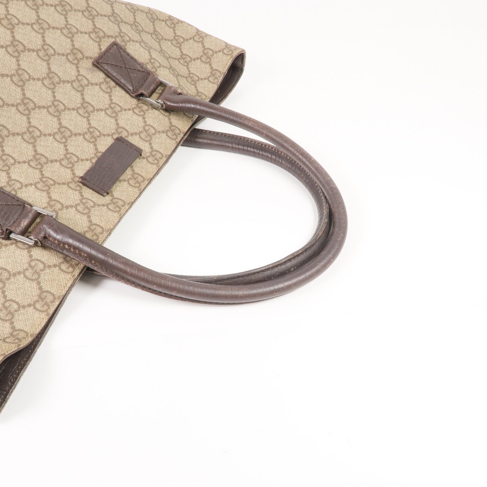 GUCCI 塗層帆布Supreme Tote Bag銀扣手挽袋