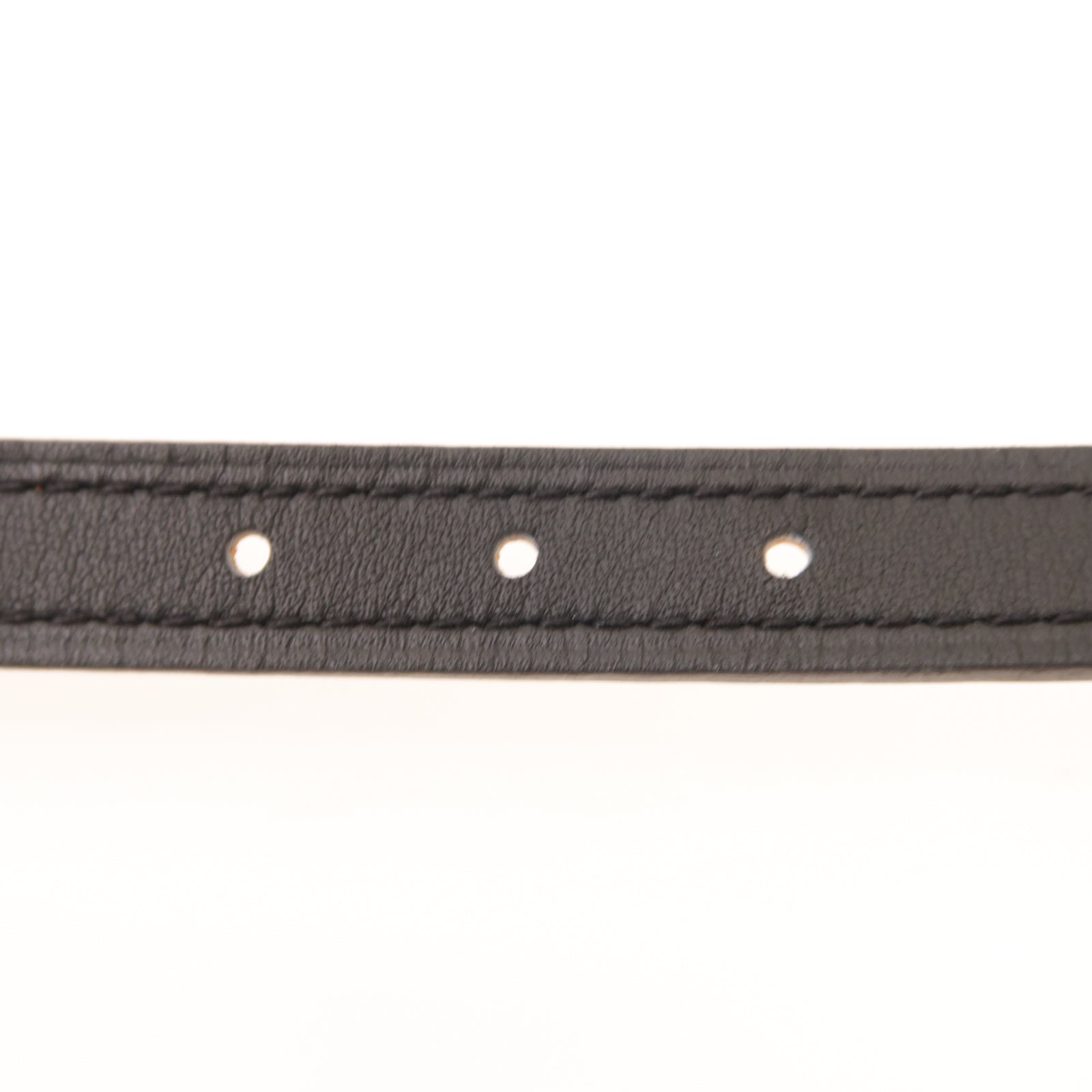 HERMES 【激減優惠】牛皮皮革Belt 75金扣皮帶黑色/棕色