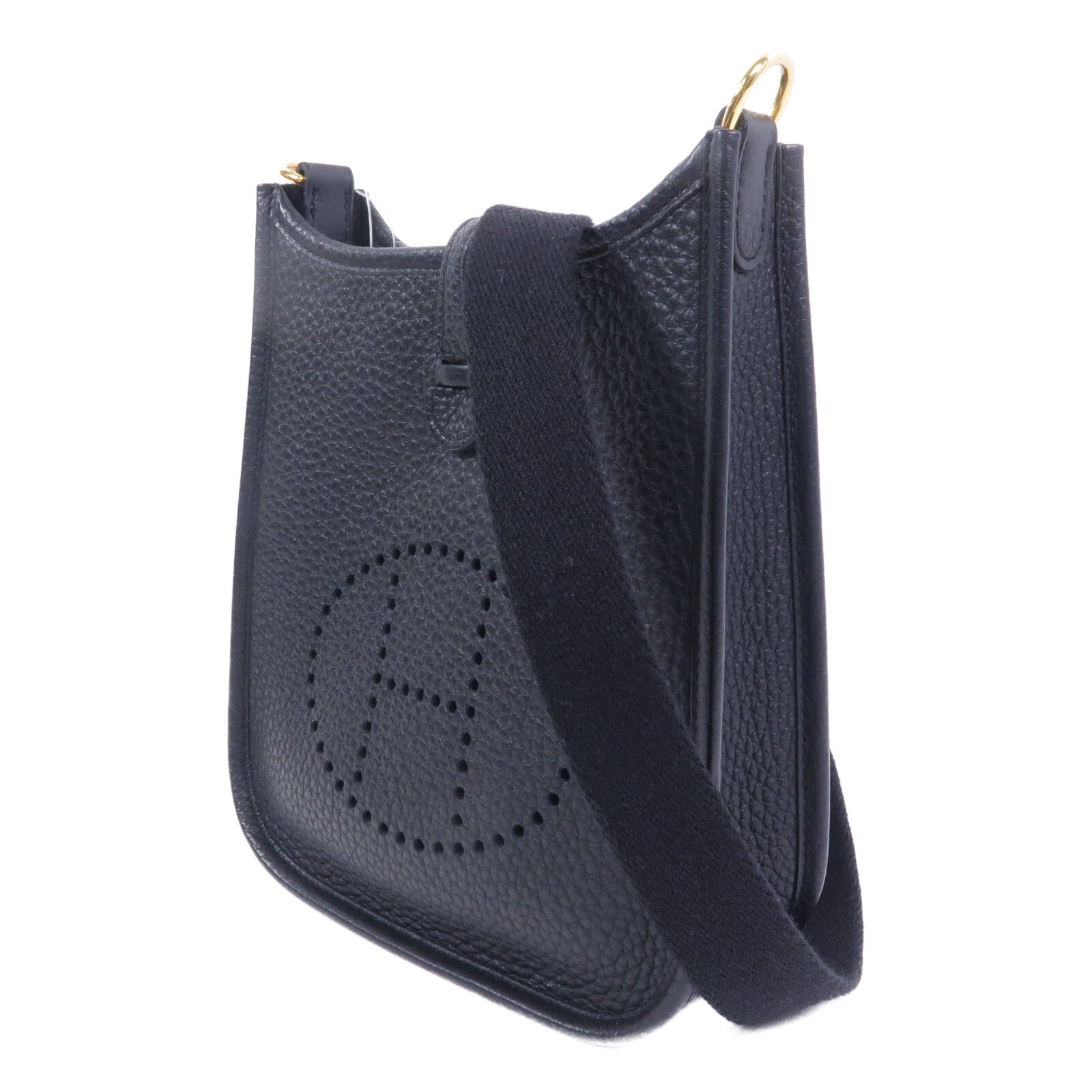 HERMES Clemence皮革Evelyne TPM肩背袋Noir