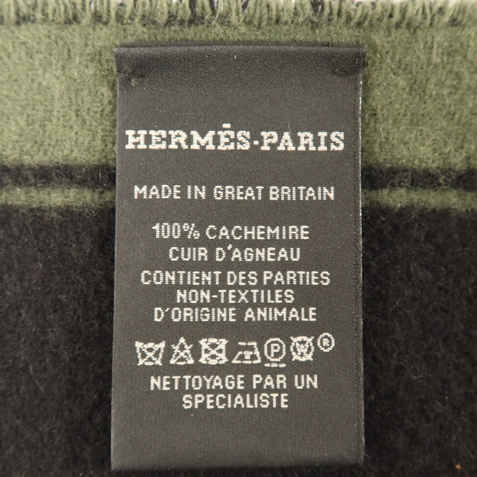 HERMES 羊絨Scarf 31x150cm圍巾