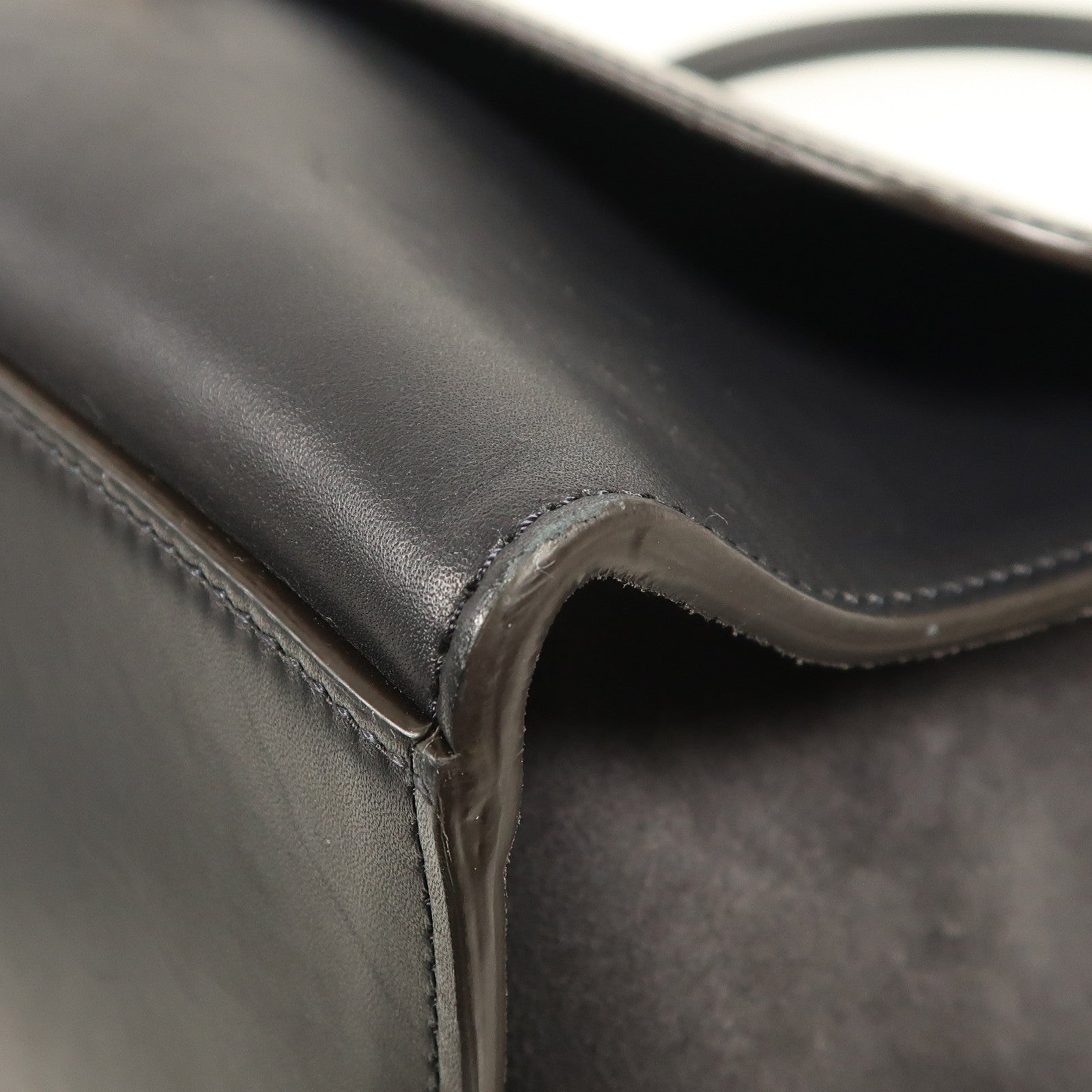 CELINE 牛皮皮革Shoulder Bag銀扣手挽肩背兩用袋