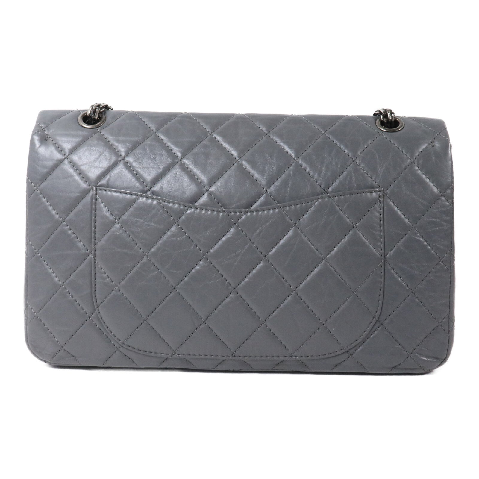 CHANEL 牛皮皮革2.55鏈帶肩背袋