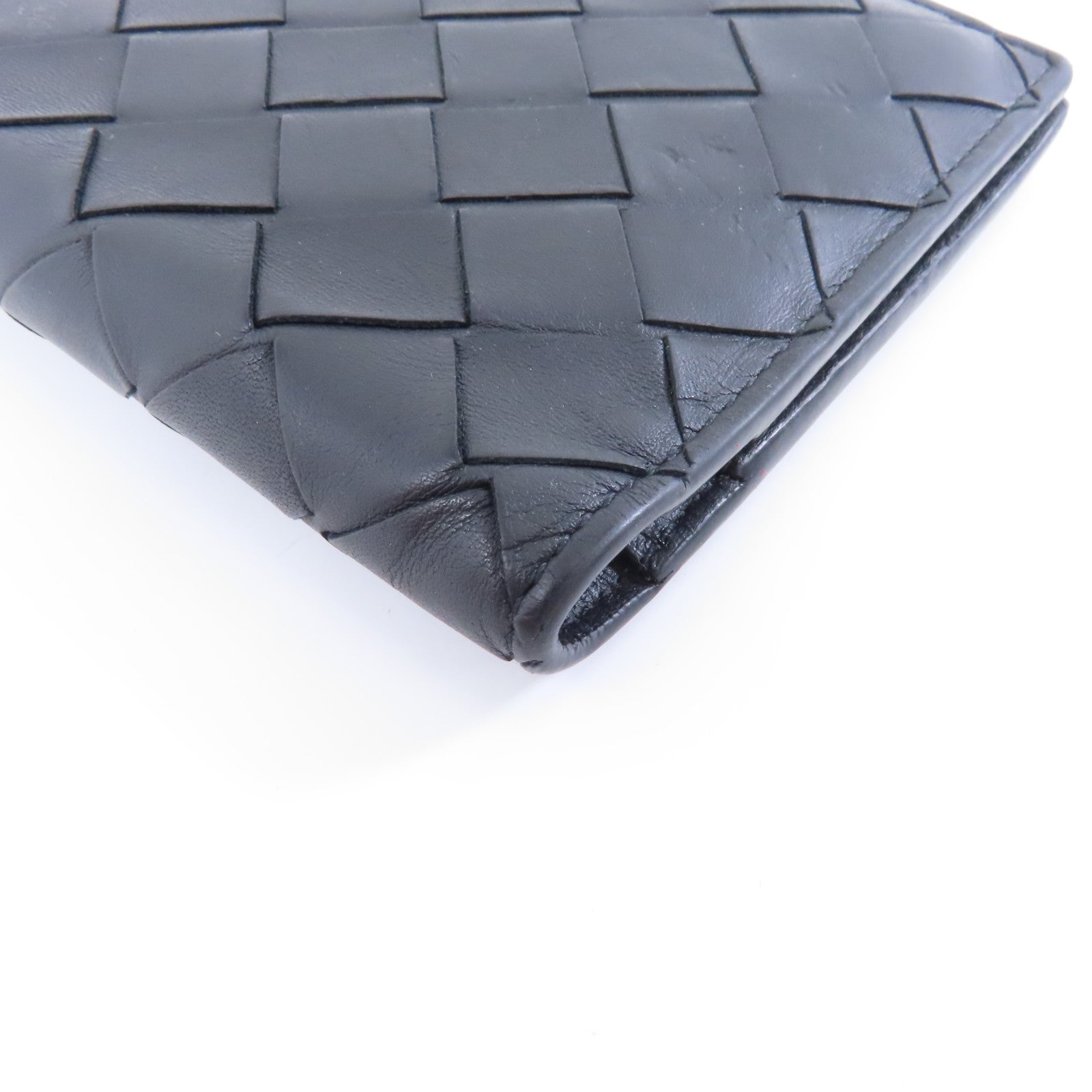 BOTTEGA VENETA 皮革Long Wallet長錢包黑色