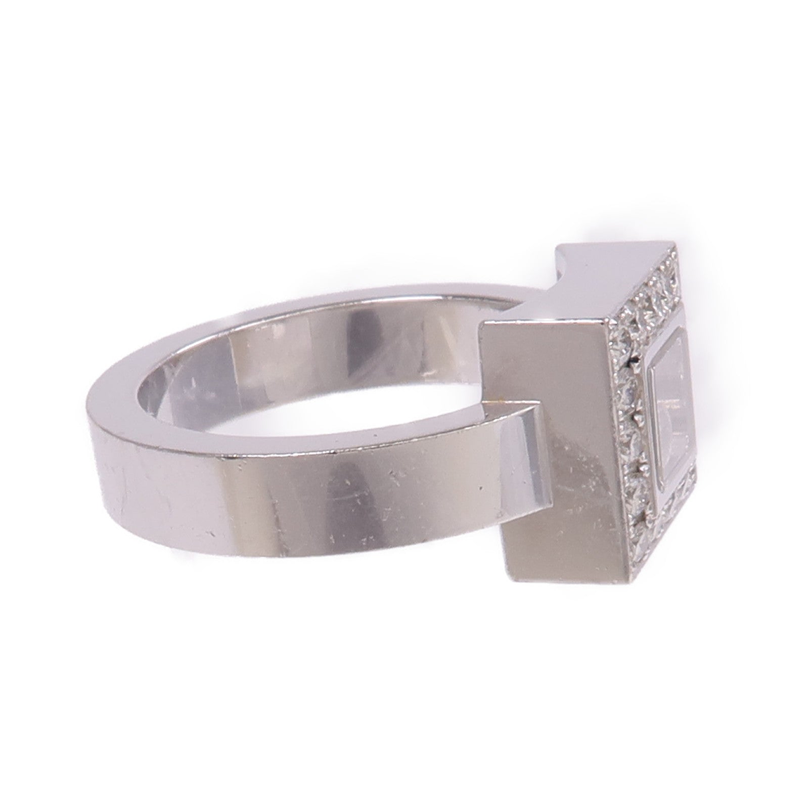 Chopard 18K白金Happy Diamonds Ring鑽石戒指US#6.25