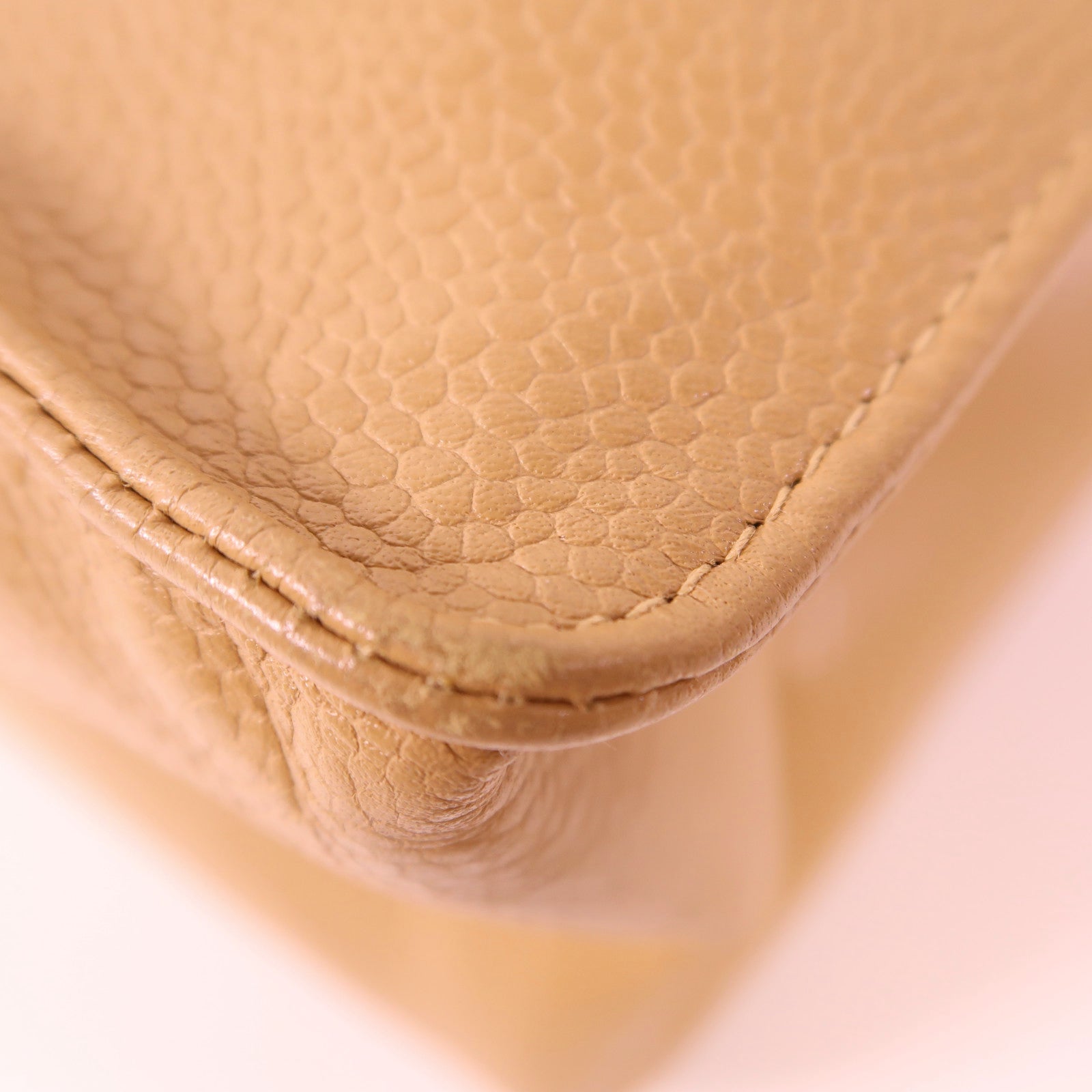 CHANEL 牛皮皮革Vintage Large Tote Bag金扣肩背袋