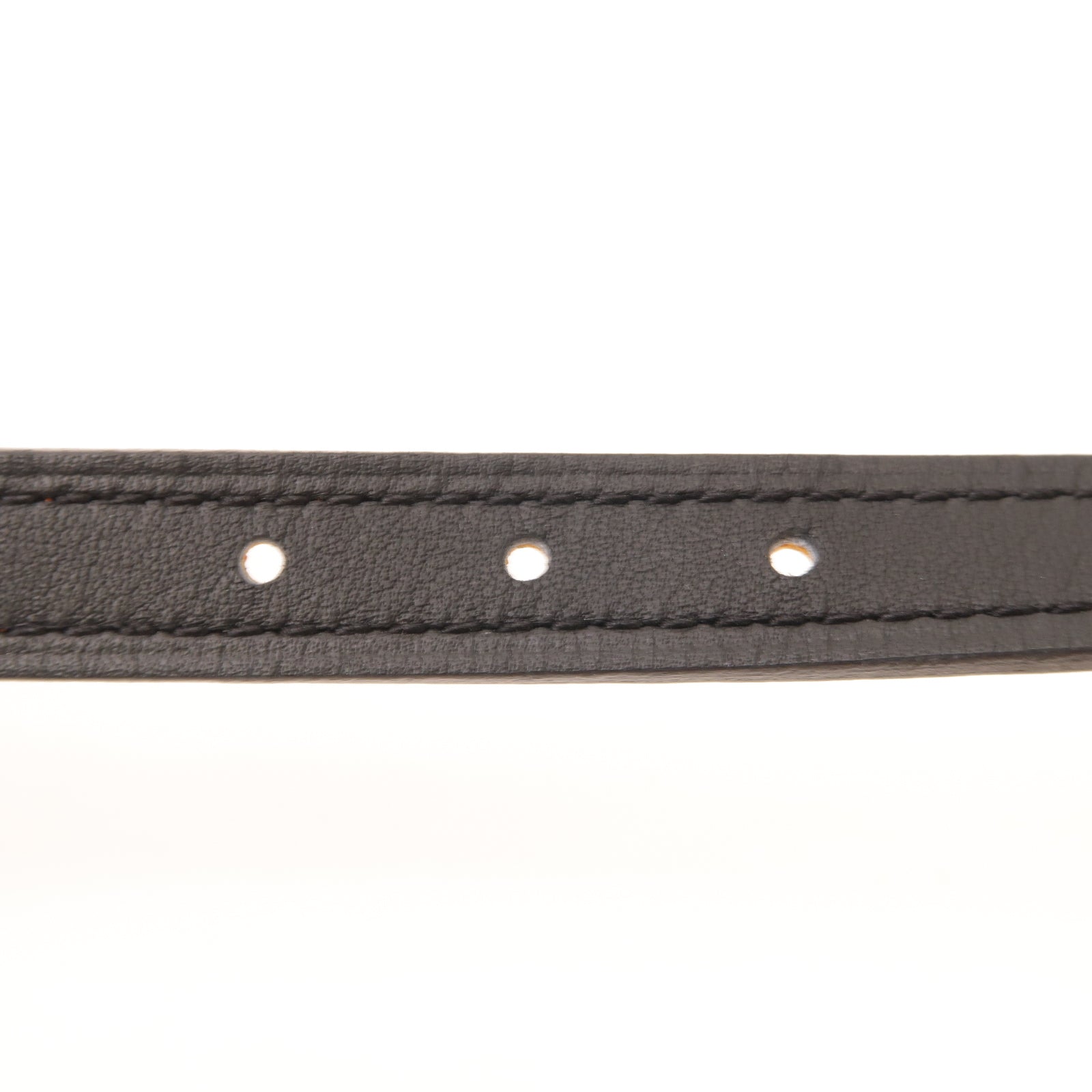 HERMES 【激減優惠】牛皮皮革Belt 75金扣皮帶黑色/棕色