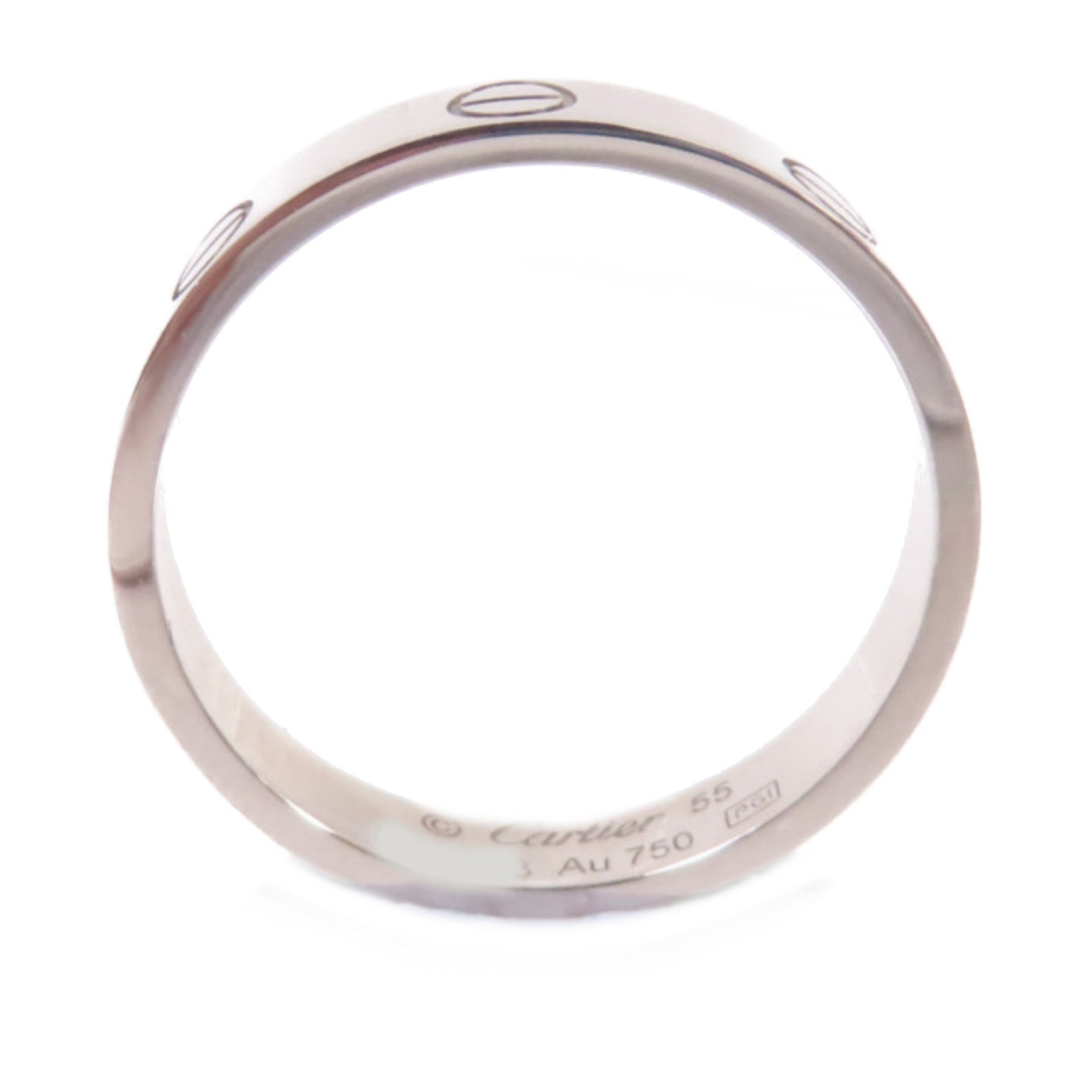 CARTIER 18K白金Love Ring戒指US#7/#55