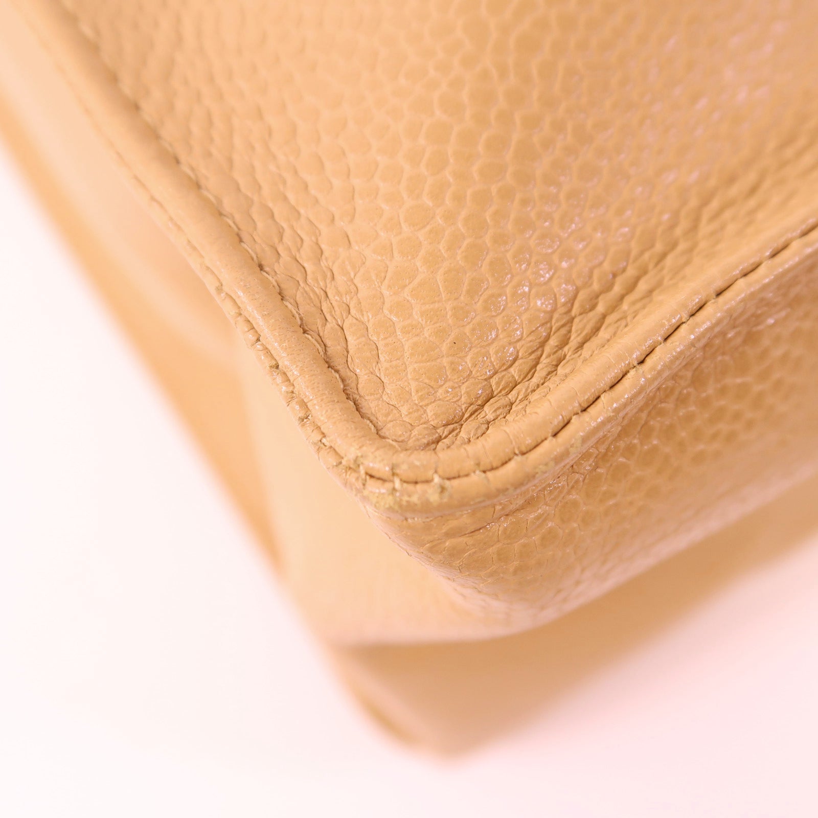 CHANEL 牛皮皮革Vintage Large Tote Bag金扣肩背袋