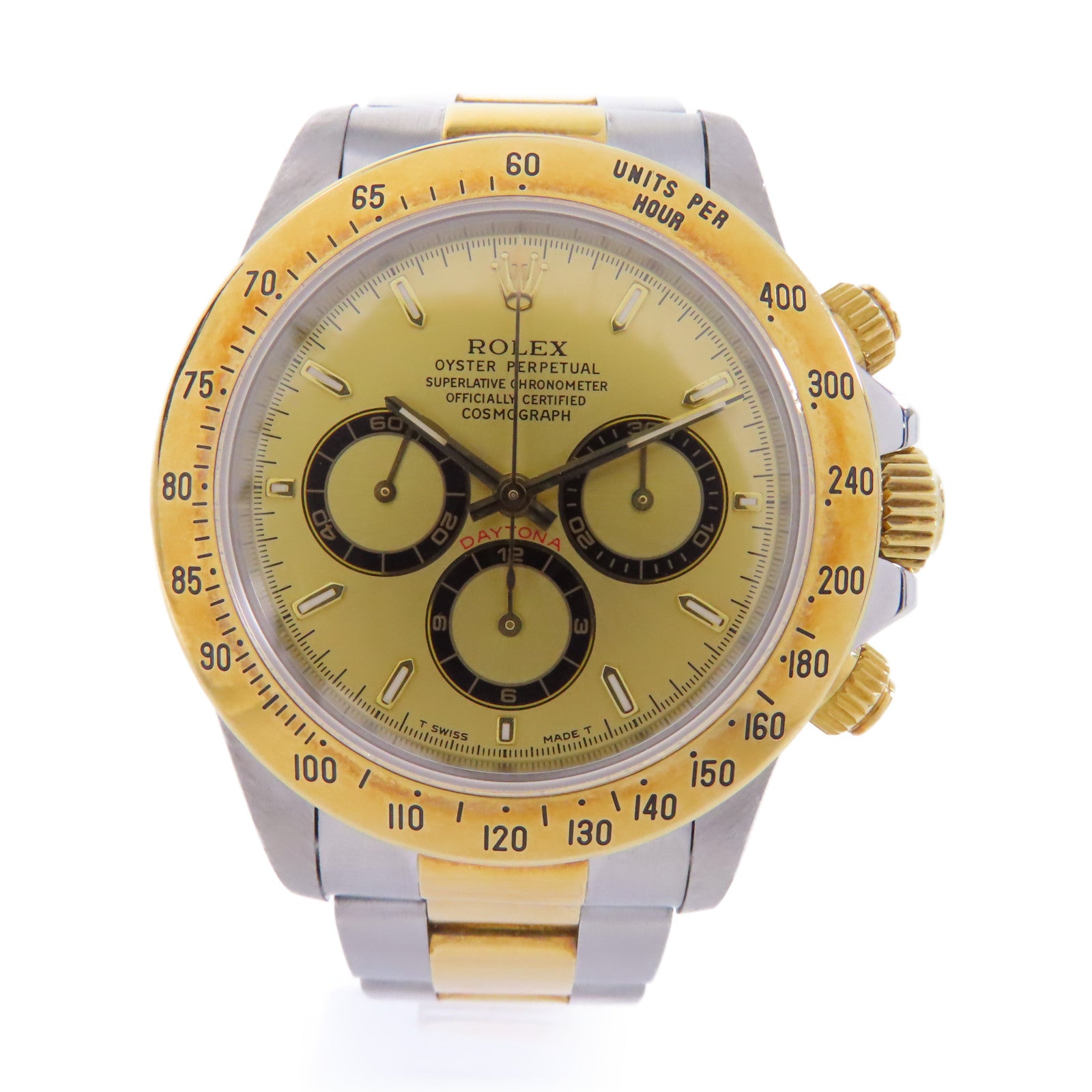 ROLEX Daytona 18K黃金手錶自動機芯金色