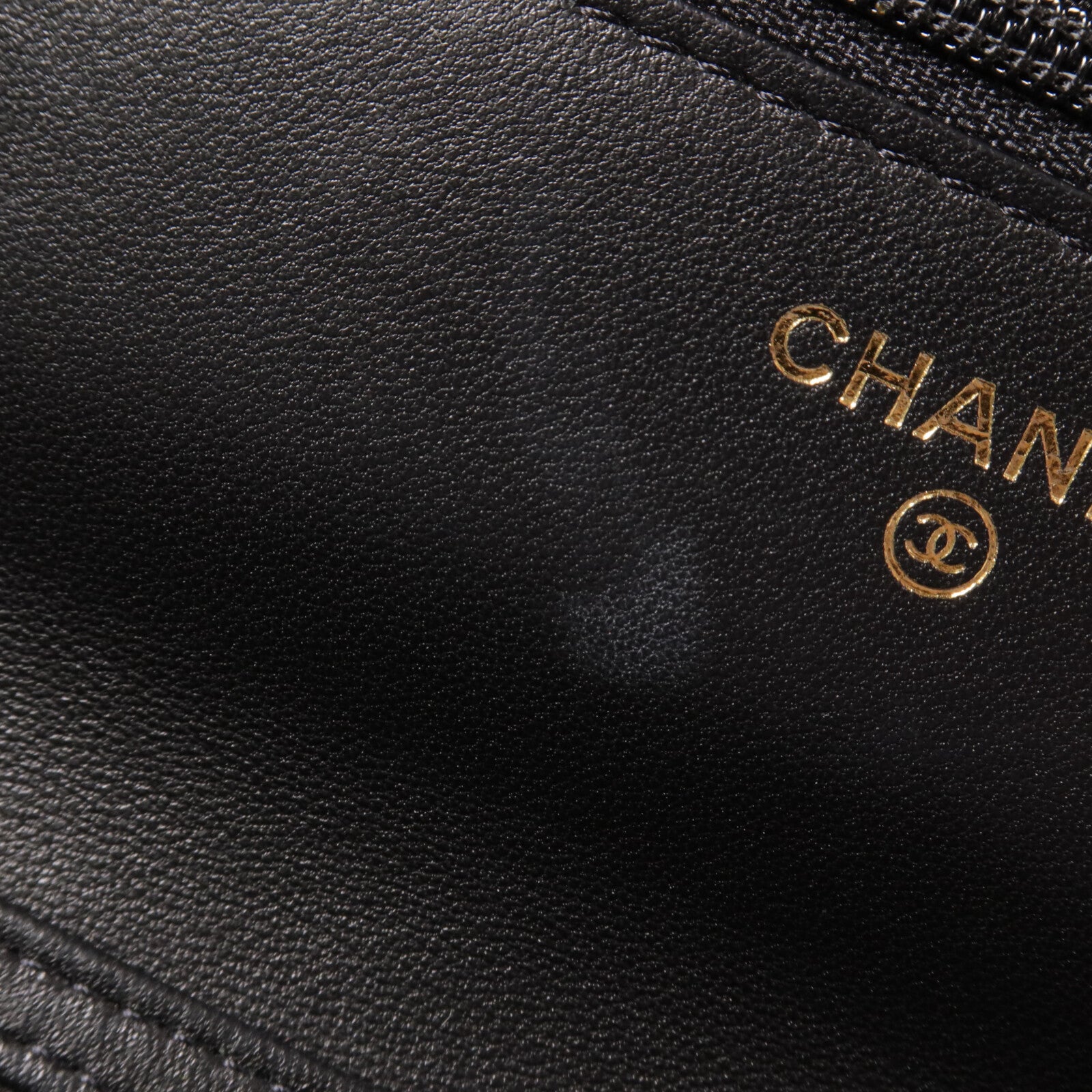 CHANEL 羊皮皮革Wallet On Chain With Gold Ball鏈帶肩背袋