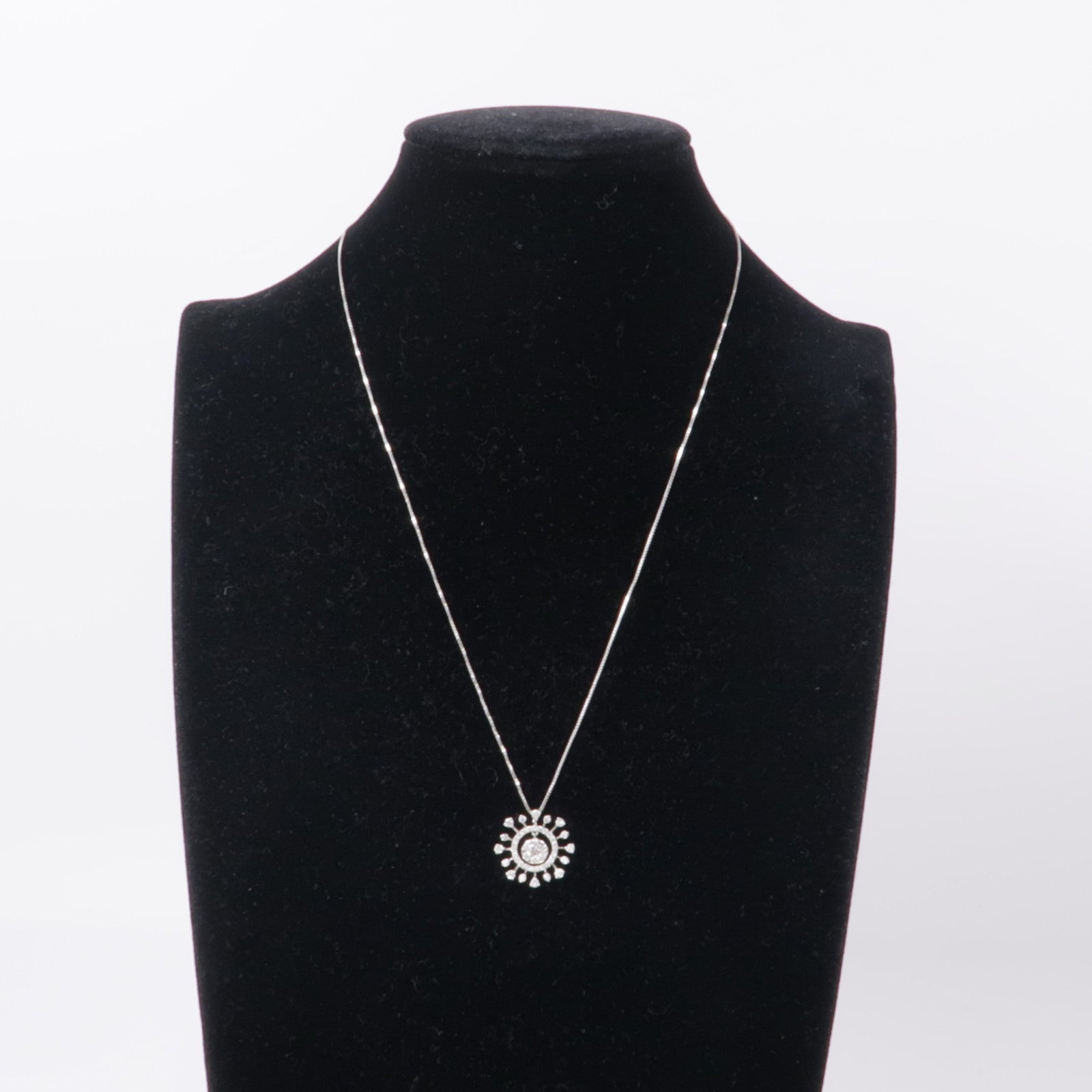 JEWELRY Diamond Necklace 18K White Gold