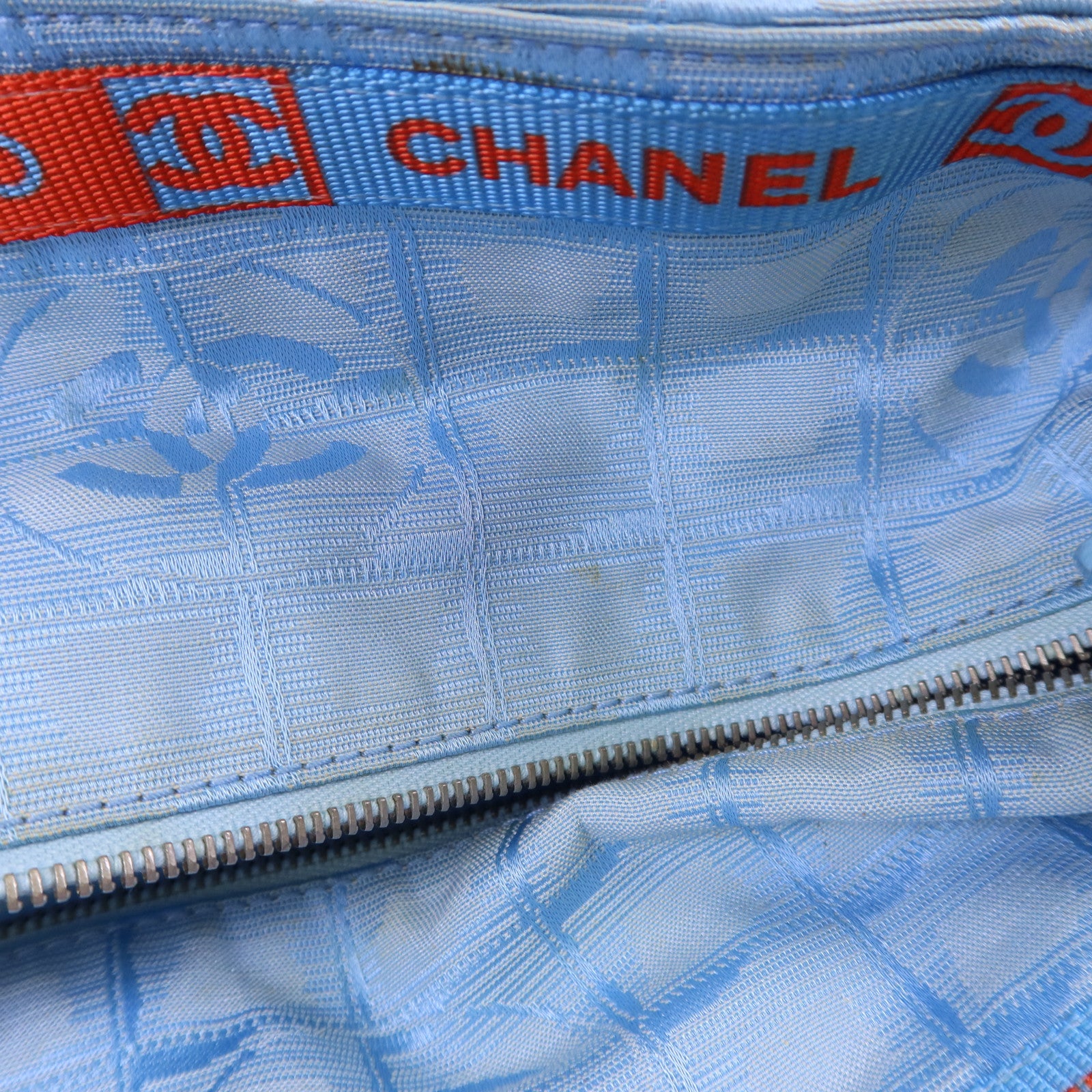 CHANEL 【激減優惠】尼龍Travel Line Tote Bag銀扣手挽袋