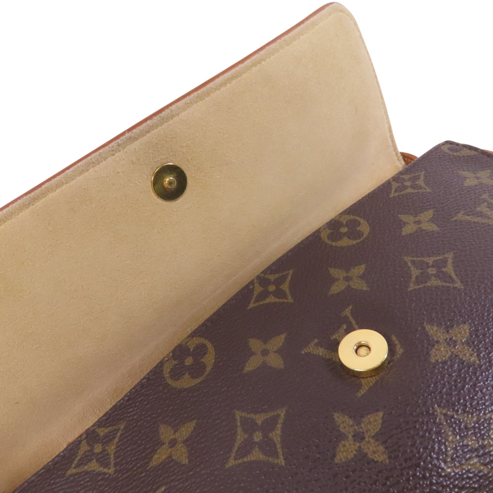 LOUIS VUITTON Monogram Pochette Twin GM金扣肩背袋