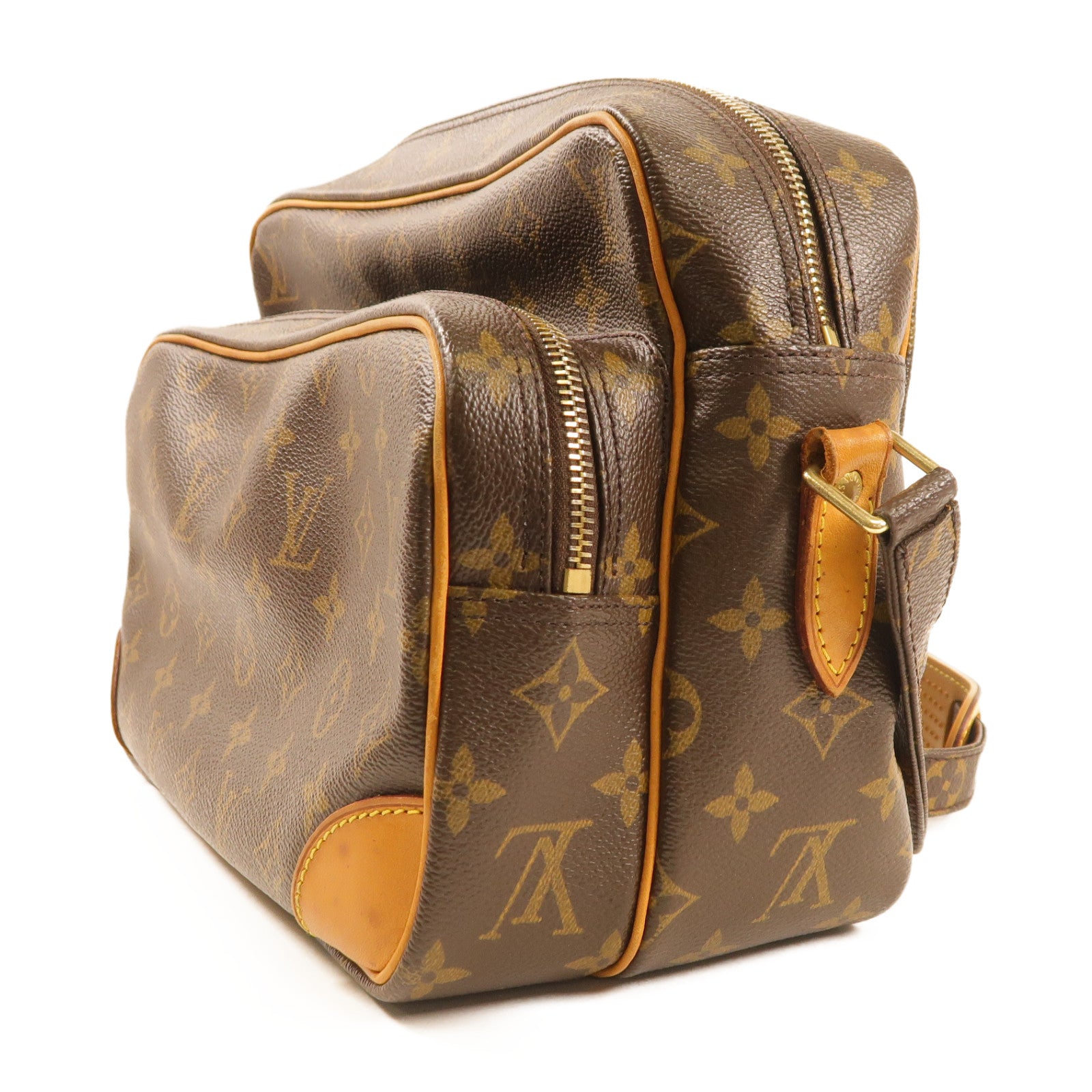 LOUIS VUITTON Monogram Nile金扣肩背袋