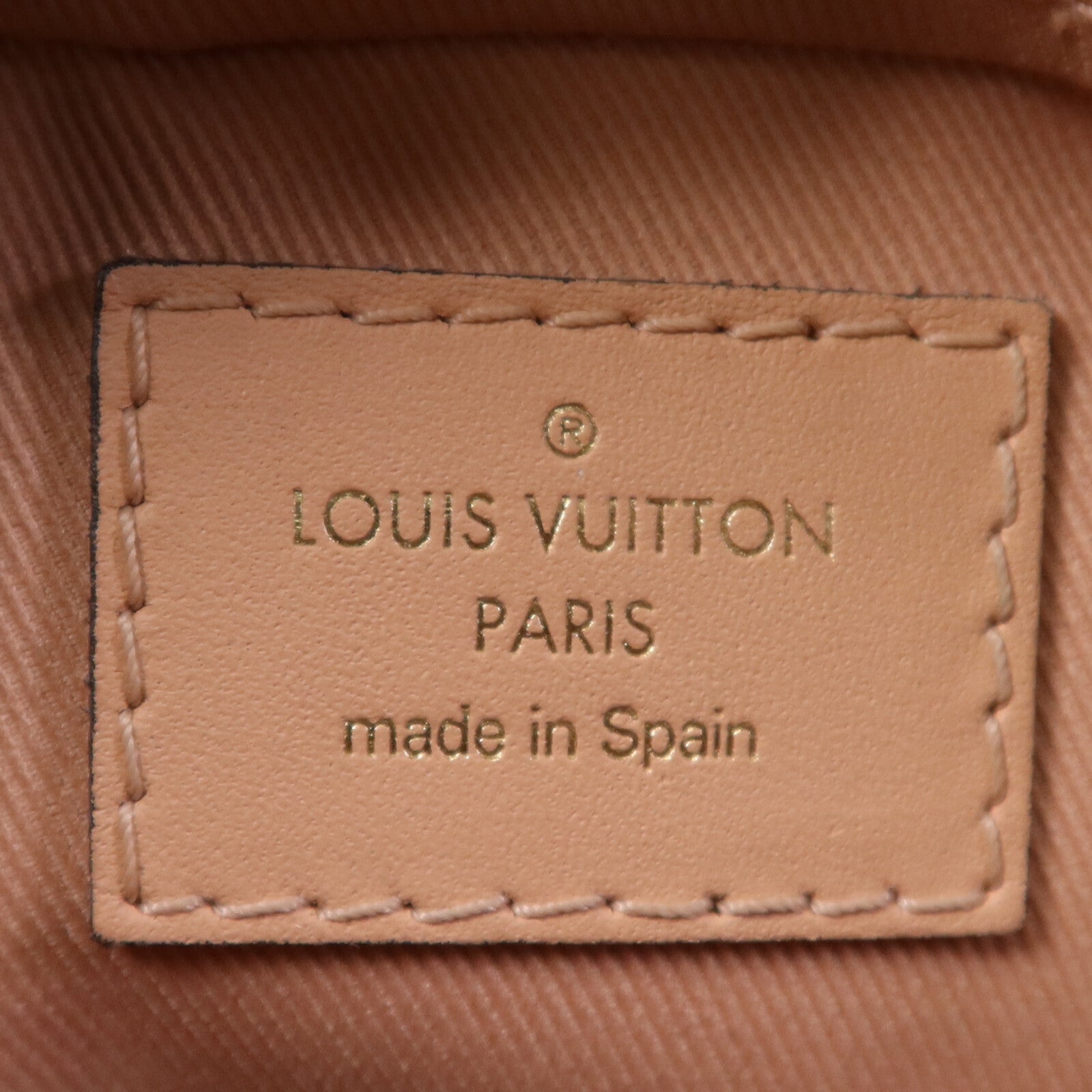 LOUIS VUITTON Damier Sunta Monica金扣手挽肩背兩用袋