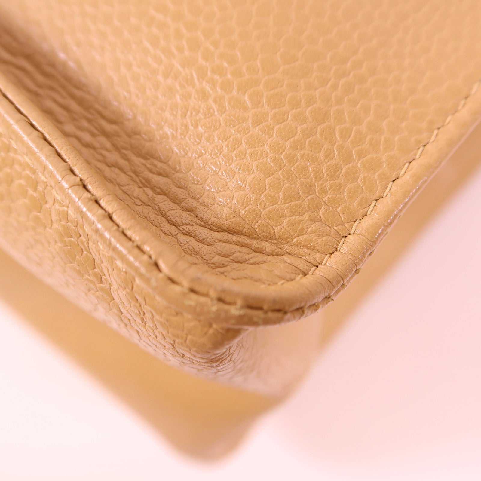 CHANEL 牛皮皮革Vintage Large Tote Bag金扣肩背袋