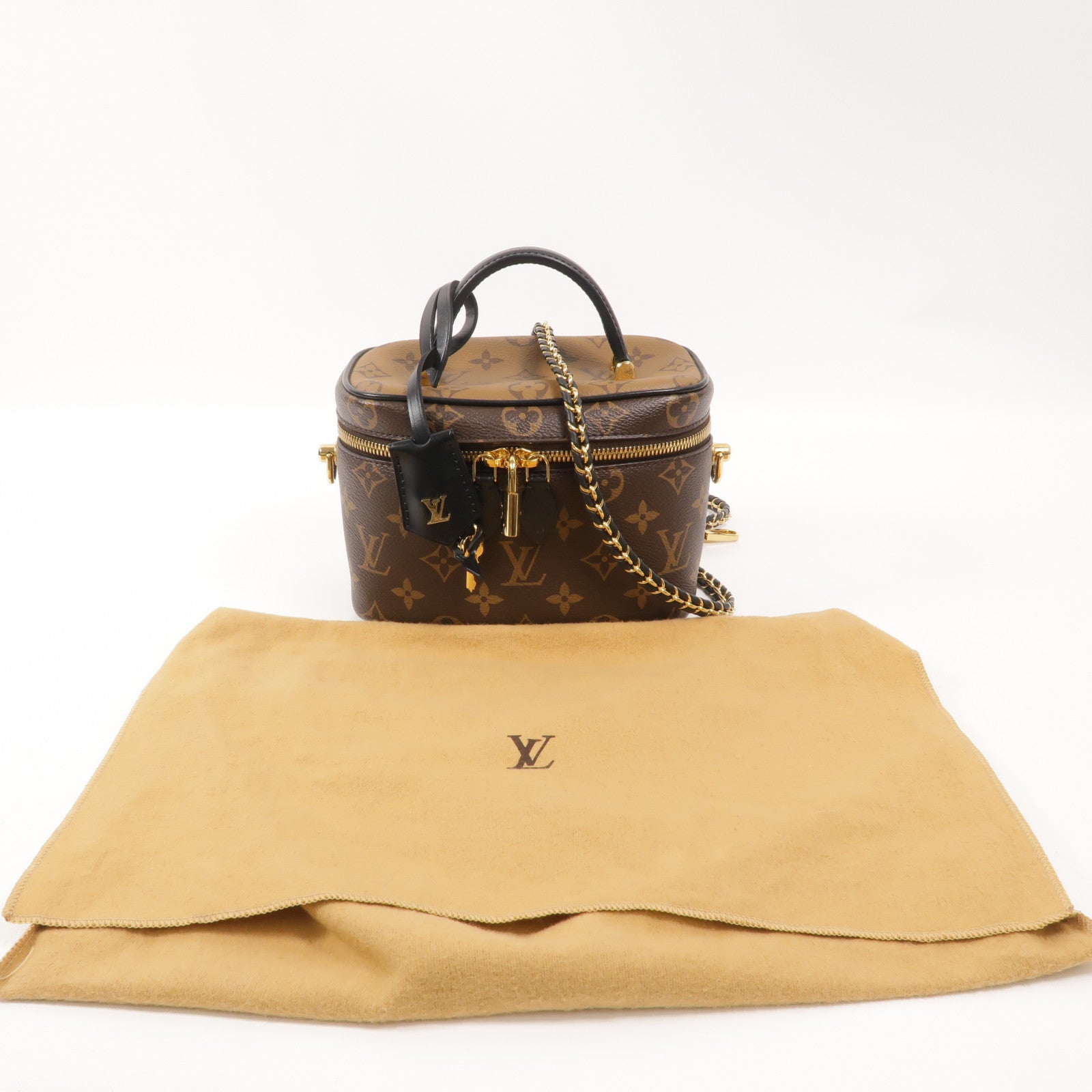 LOUIS VUITTON Monogram Reverse Vanity PM手挽肩背兩用袋