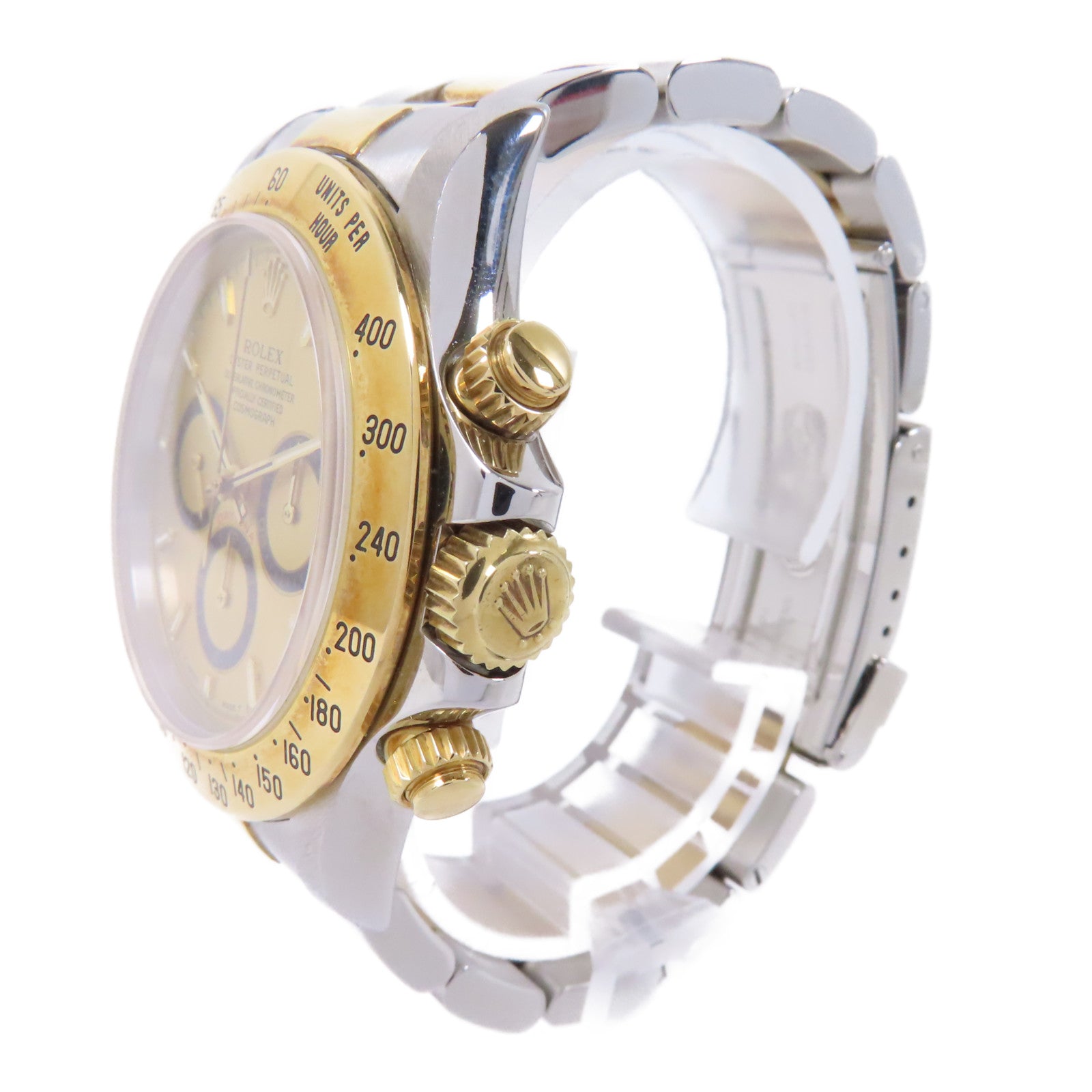 ROLEX Daytona 18K黃金手錶自動機芯金色