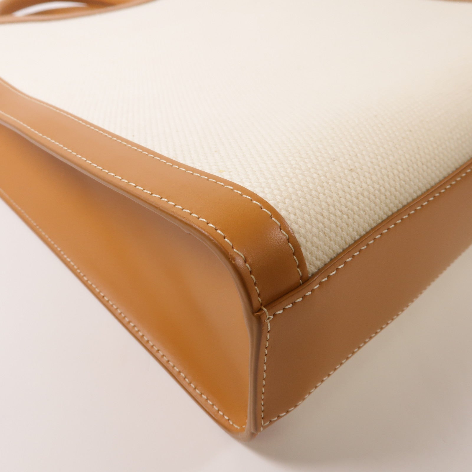 CELINE 帆布Vertical Cabas 金扣手挽肩背兩用袋