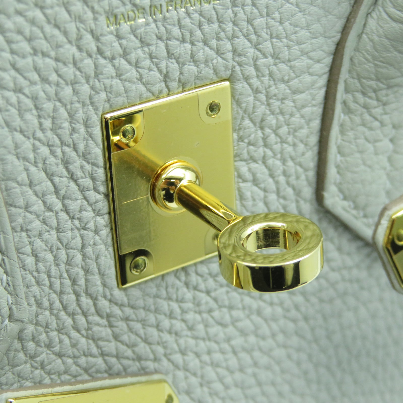 HERMES 【激減優惠】Togo皮革Birkin 25金扣手挽袋Gris Perle珍珠灰色