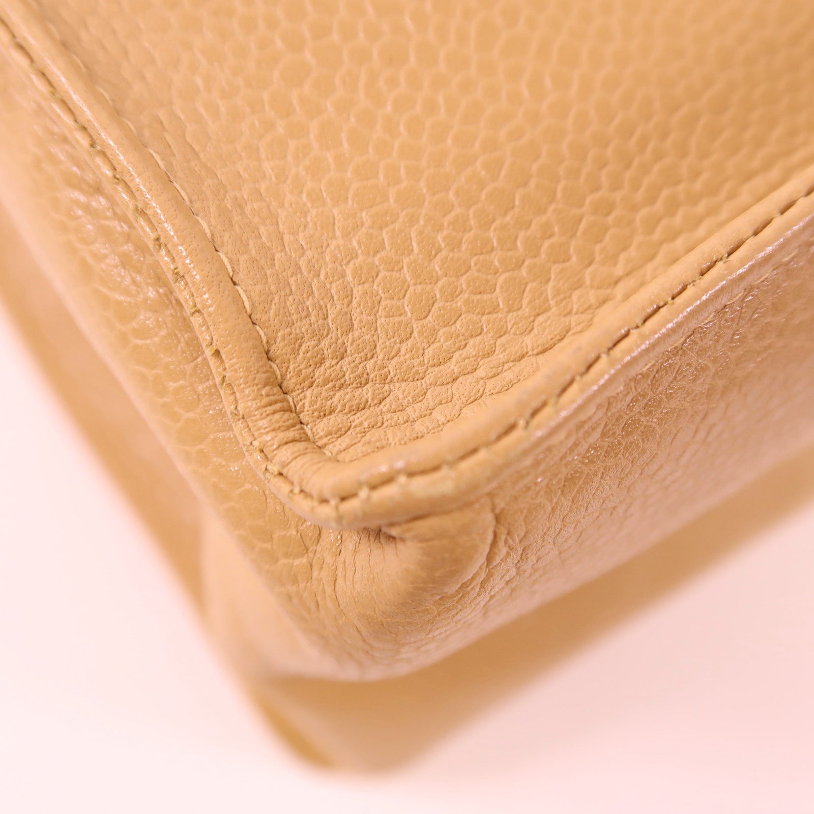 CHANEL 牛皮皮革Vintage Large Tote Bag金扣肩背袋