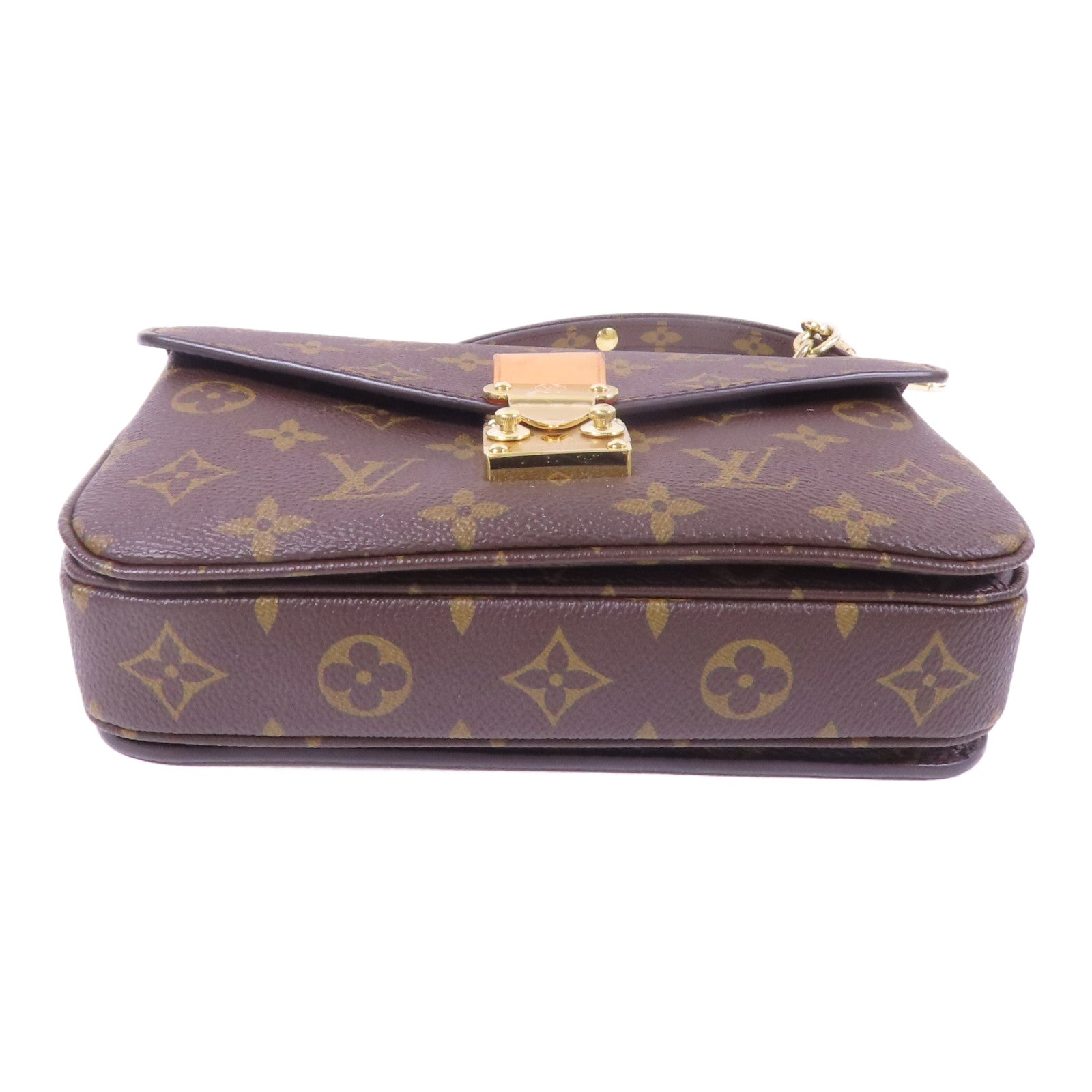 LOUIS VUITTON Monogram Pochette Metis East West金扣手挽肩背兩用袋