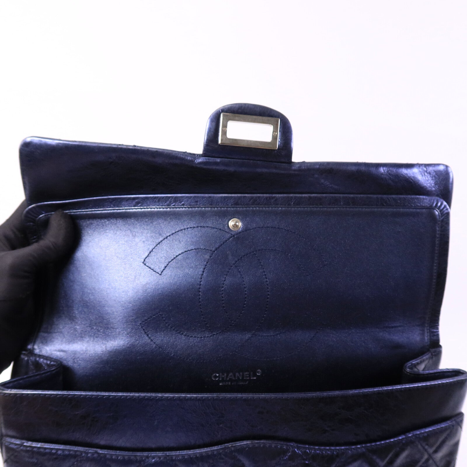 CHANEL 牛皮皮革2.55 Chain Shoulder Bag鏈帶肩背袋
