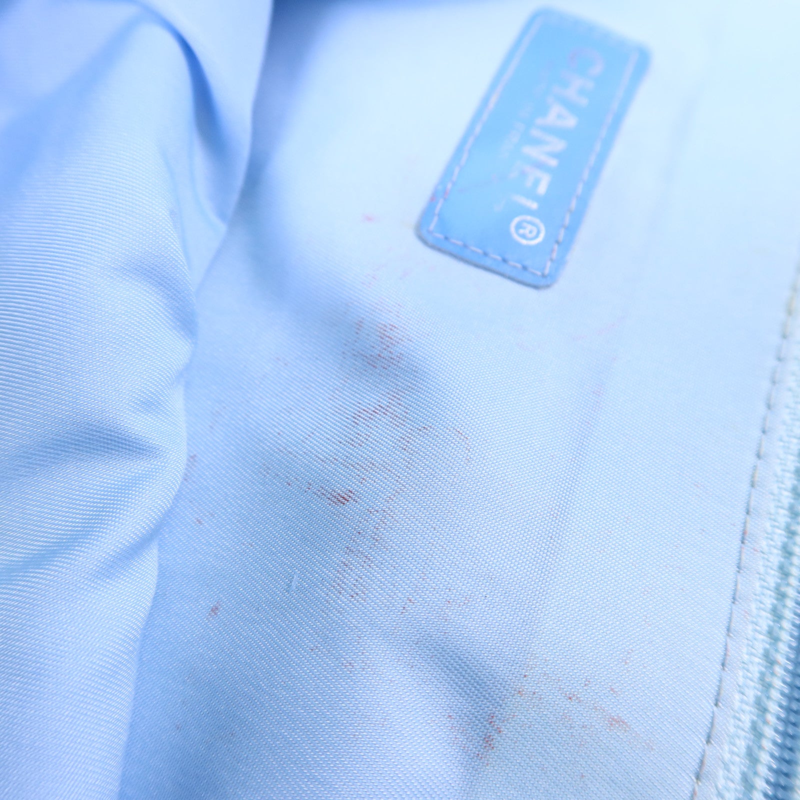 CHANEL 尼龍Travel Line Tote Bag銀扣手挽袋