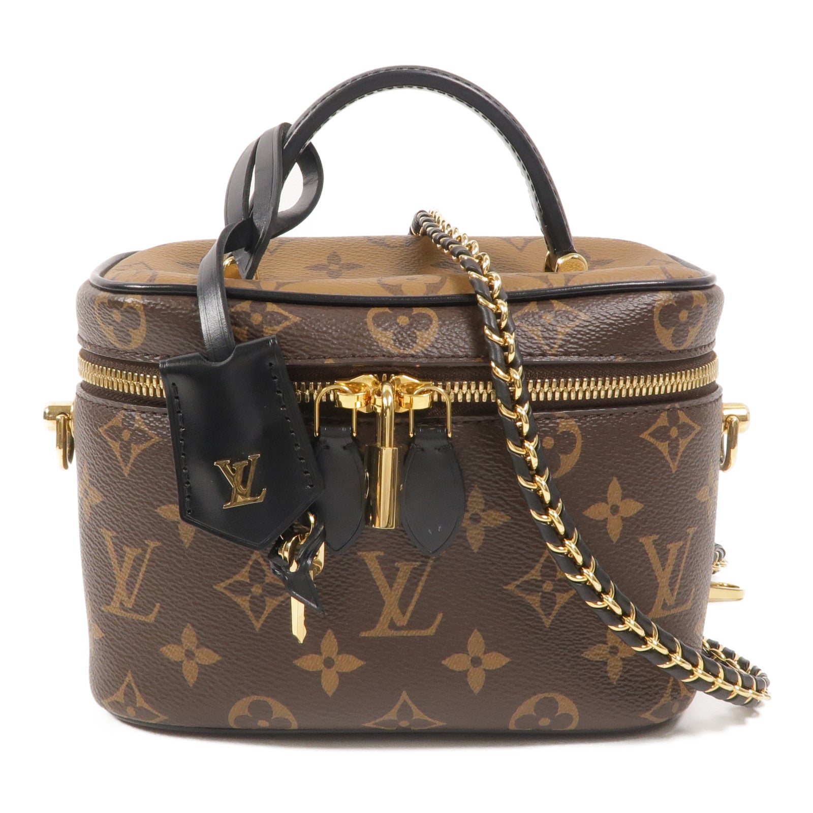 LOUIS VUITTON Monogram Reverse Vanity PM手挽肩背兩用袋