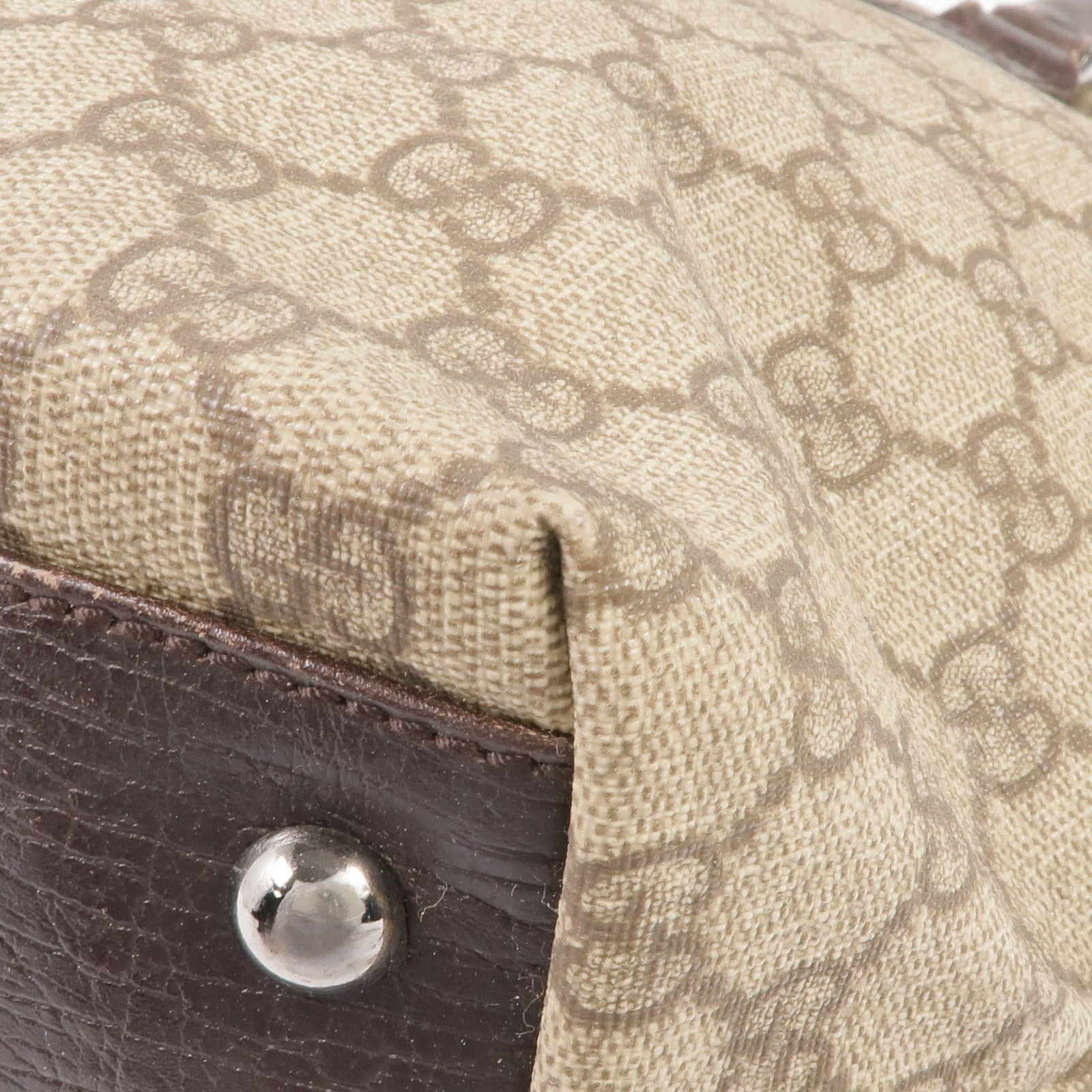 GUCCI 塗層帆布Supreme Tote Bag銀扣手挽袋