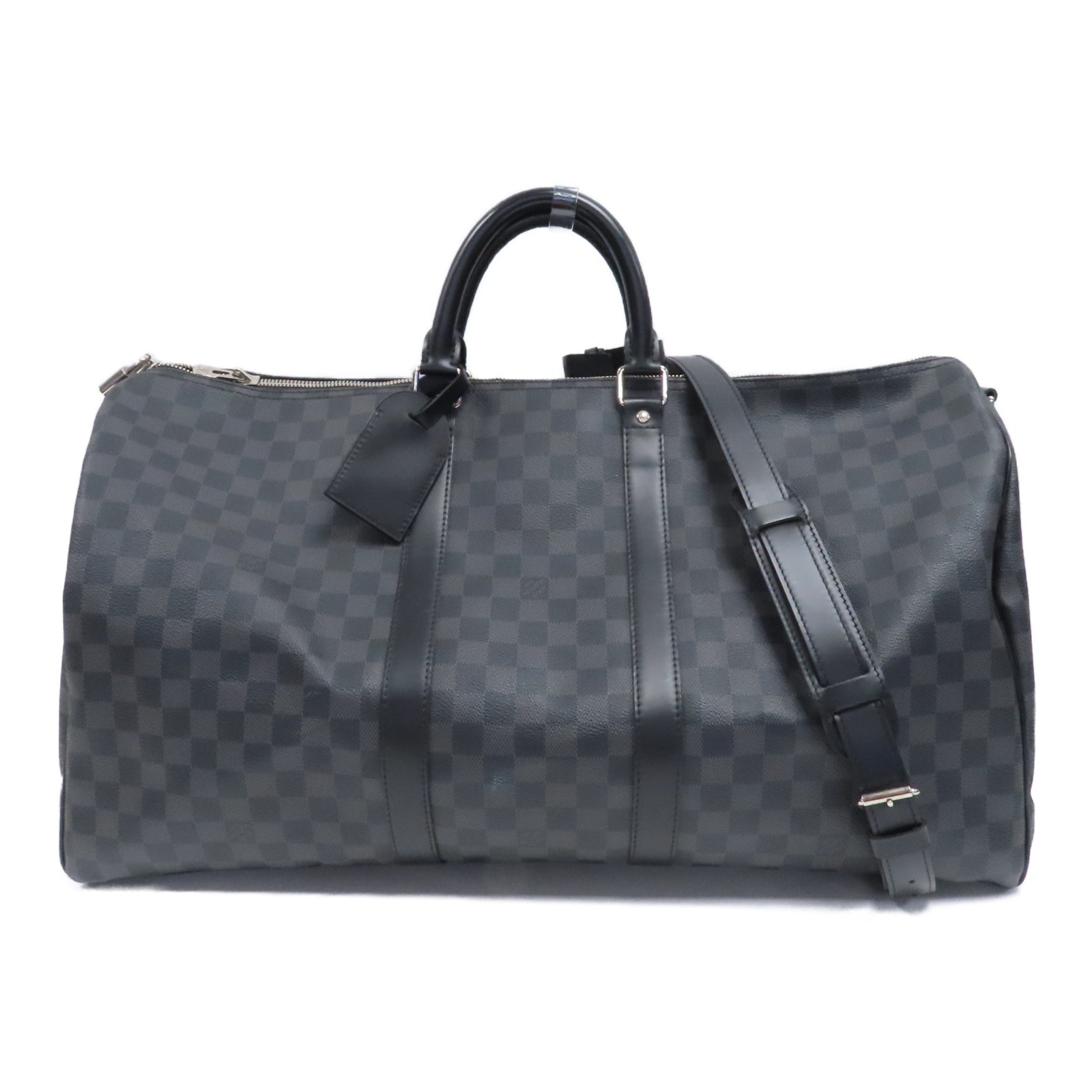 LOUIS VUITTON (PRICE DOWN) LV SHW Keepall Bandouliere 55 2way Bag N41413 Damier Graphite