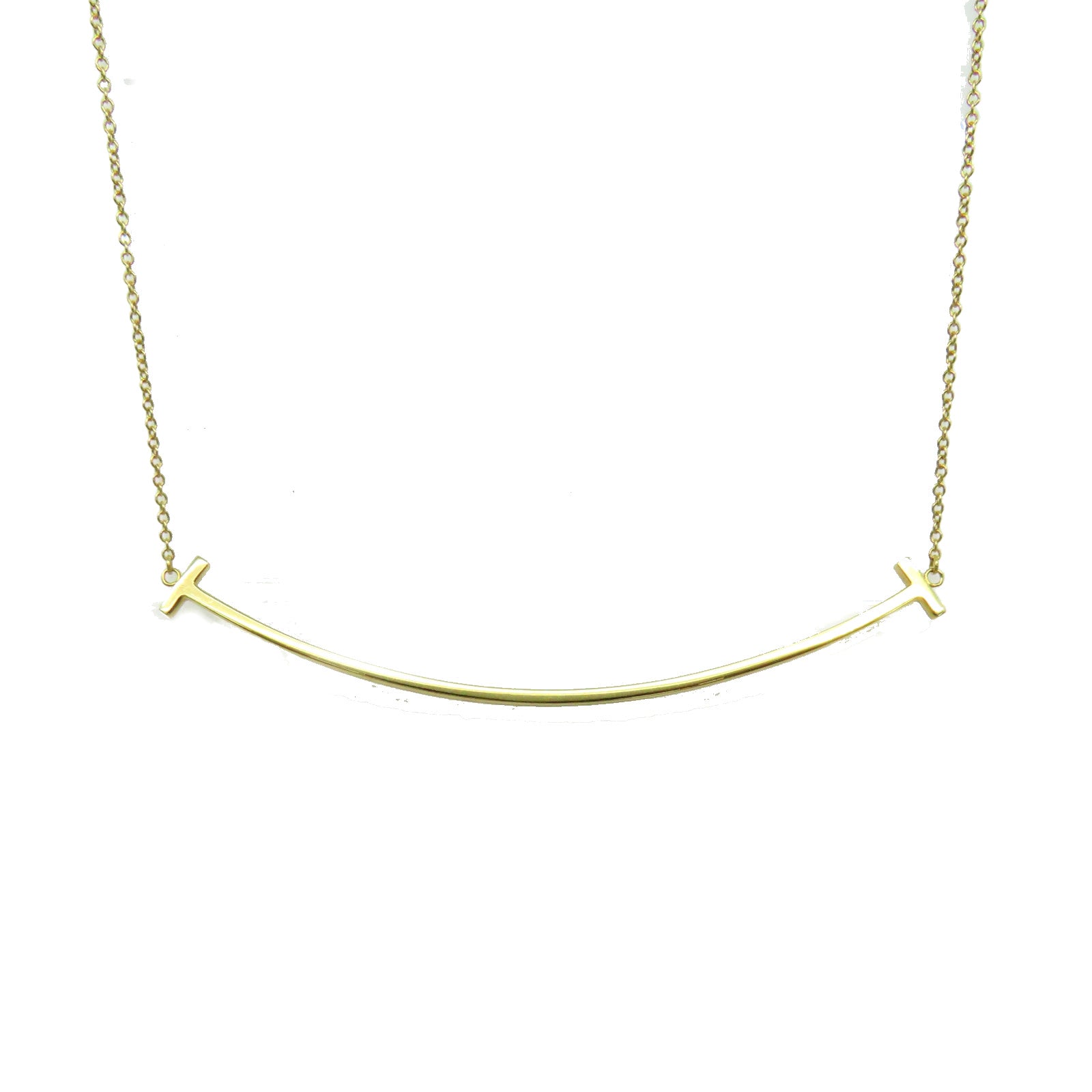 TIFFANY＆CO 【激減優惠】18K黃金Smile Necklace項鏈金色