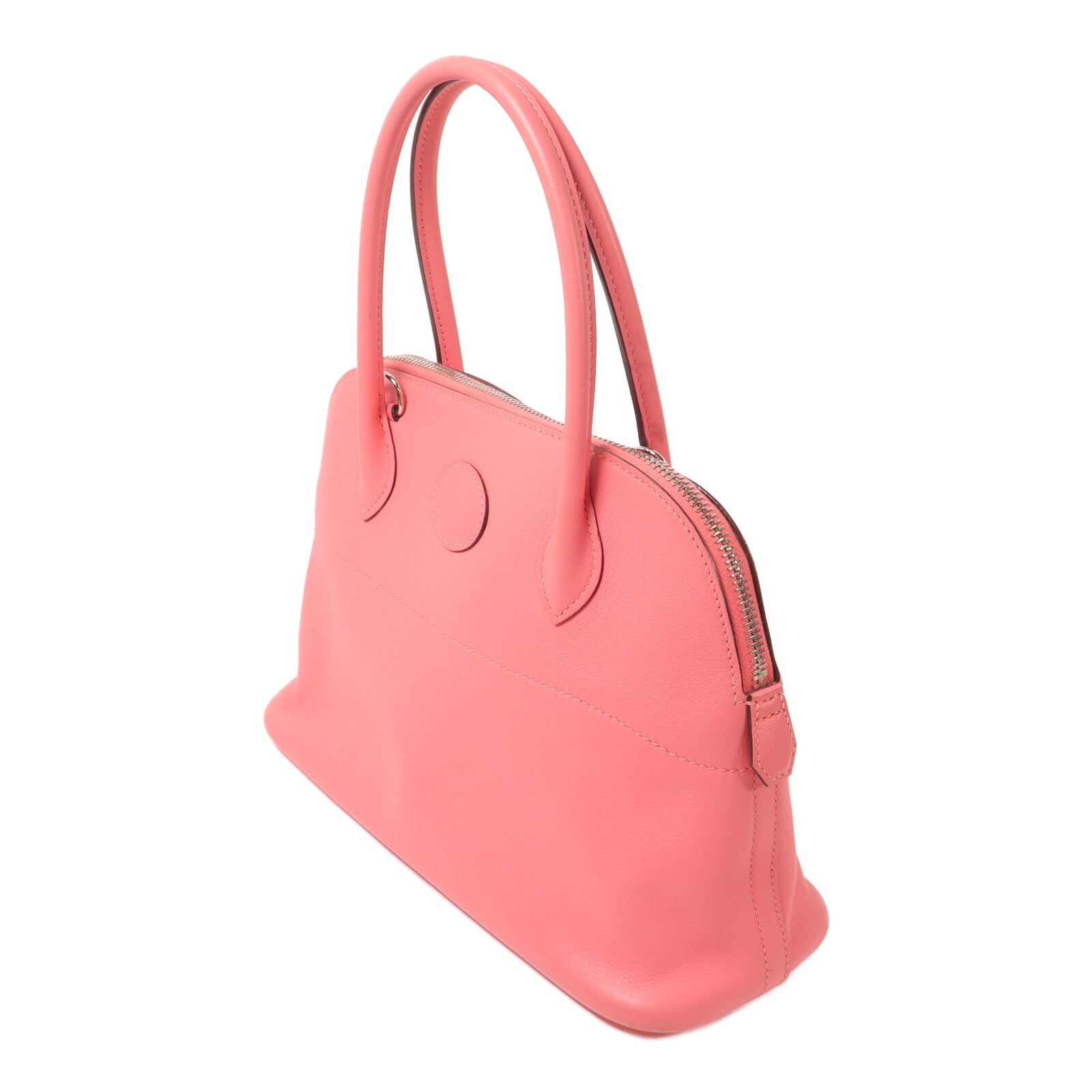 HERMES Swift皮革Bolide 27手挽肩背兩用袋Rose Azalee