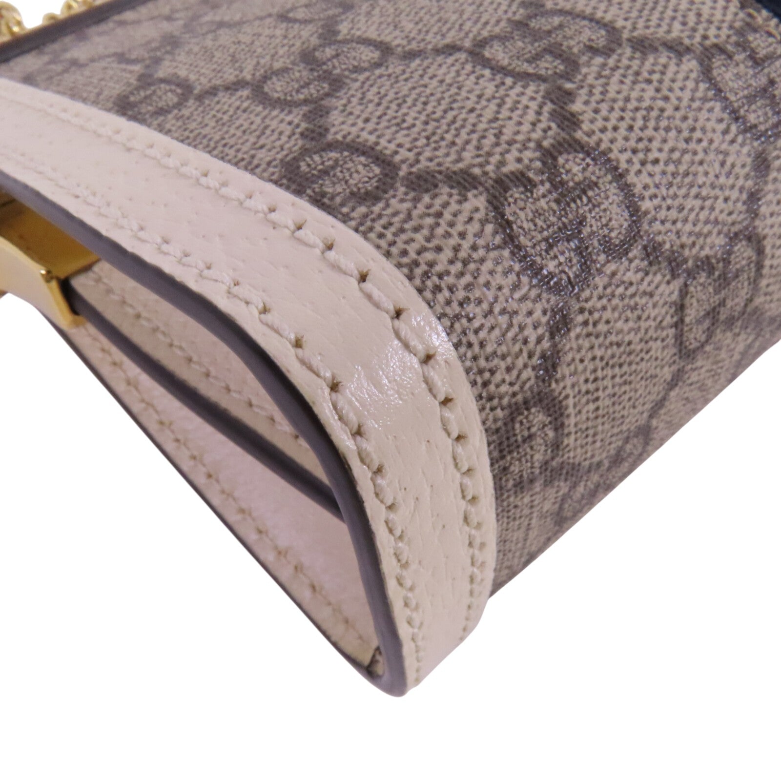 GUCCI 塗層帆布Ophidia金扣鏈帶肩背袋