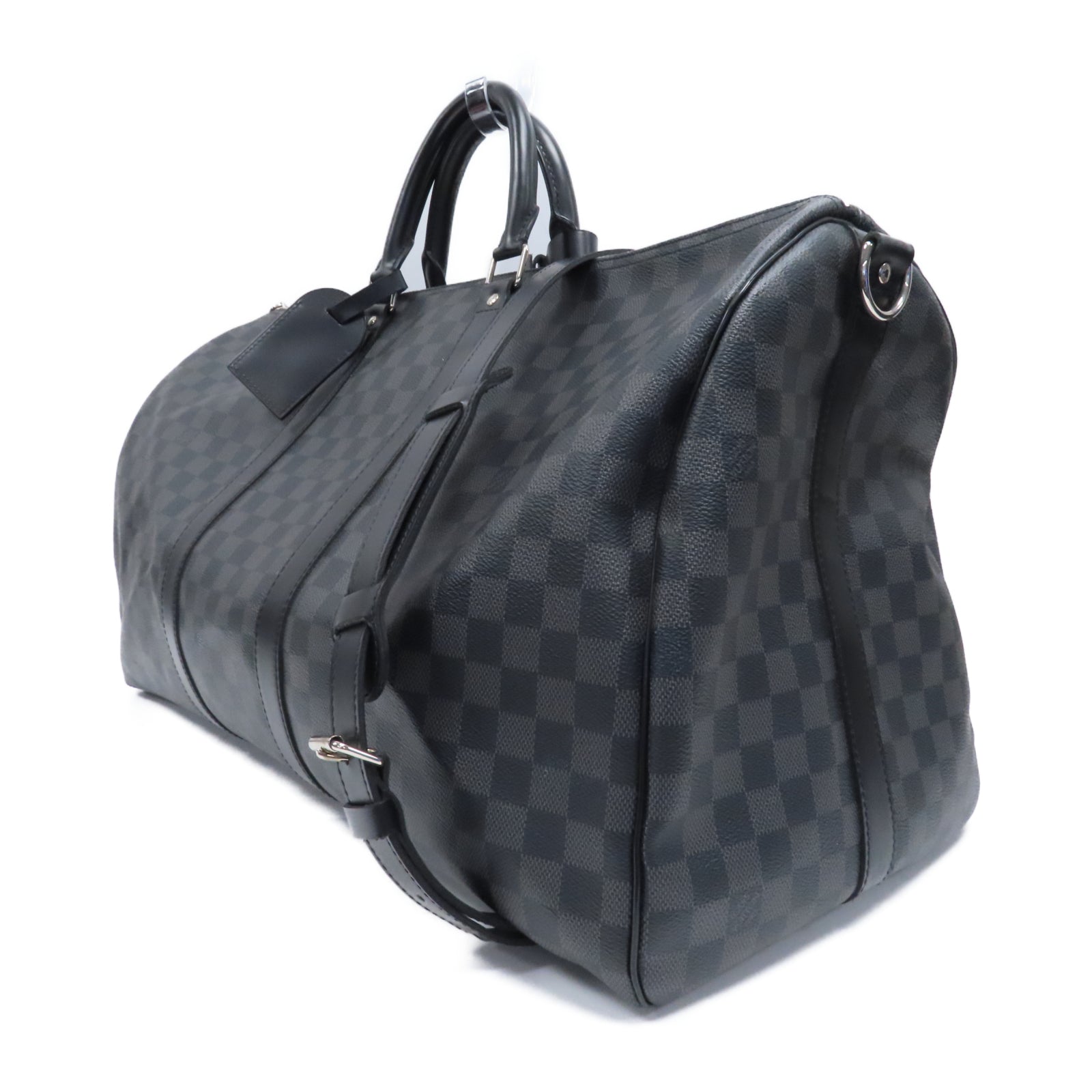 LOUIS VUITTON (PRICE DOWN) LV SHW Keepall Bandouliere 55 2way Bag N41413 Damier Graphite