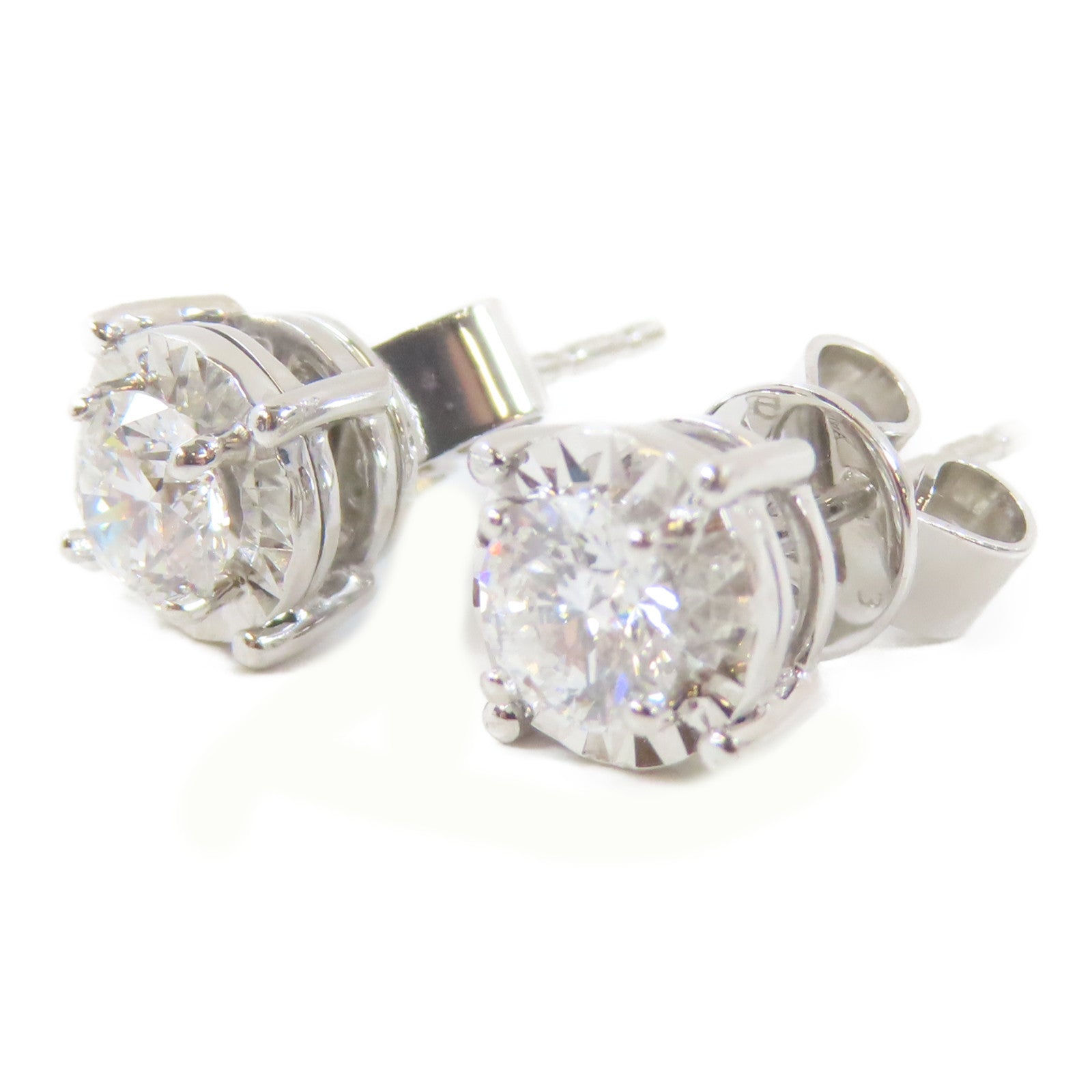 JEWELRY 18K白金Diamond Earring0.31ct/0.30ct鑽石耳環