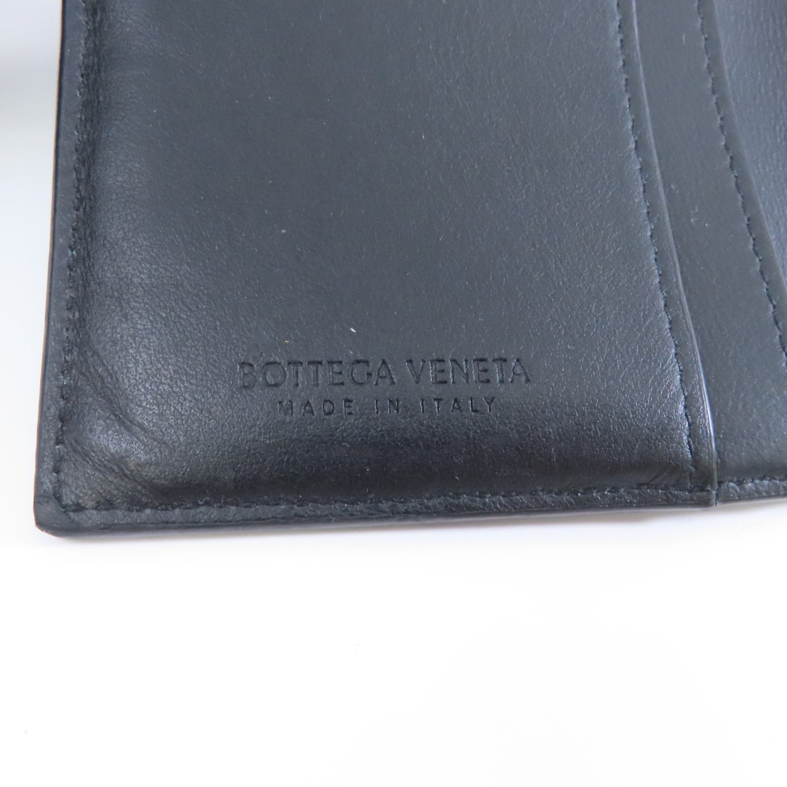 BOTTEGA VENETA 皮革Long Wallet長錢包黑色