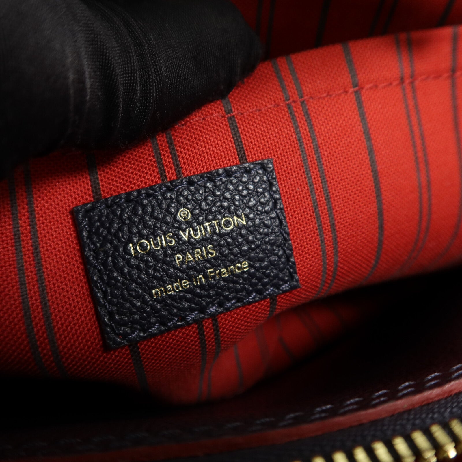 LOUIS VUITTON Monogram Empreinte Montaigne MM手挽肩背兩用袋