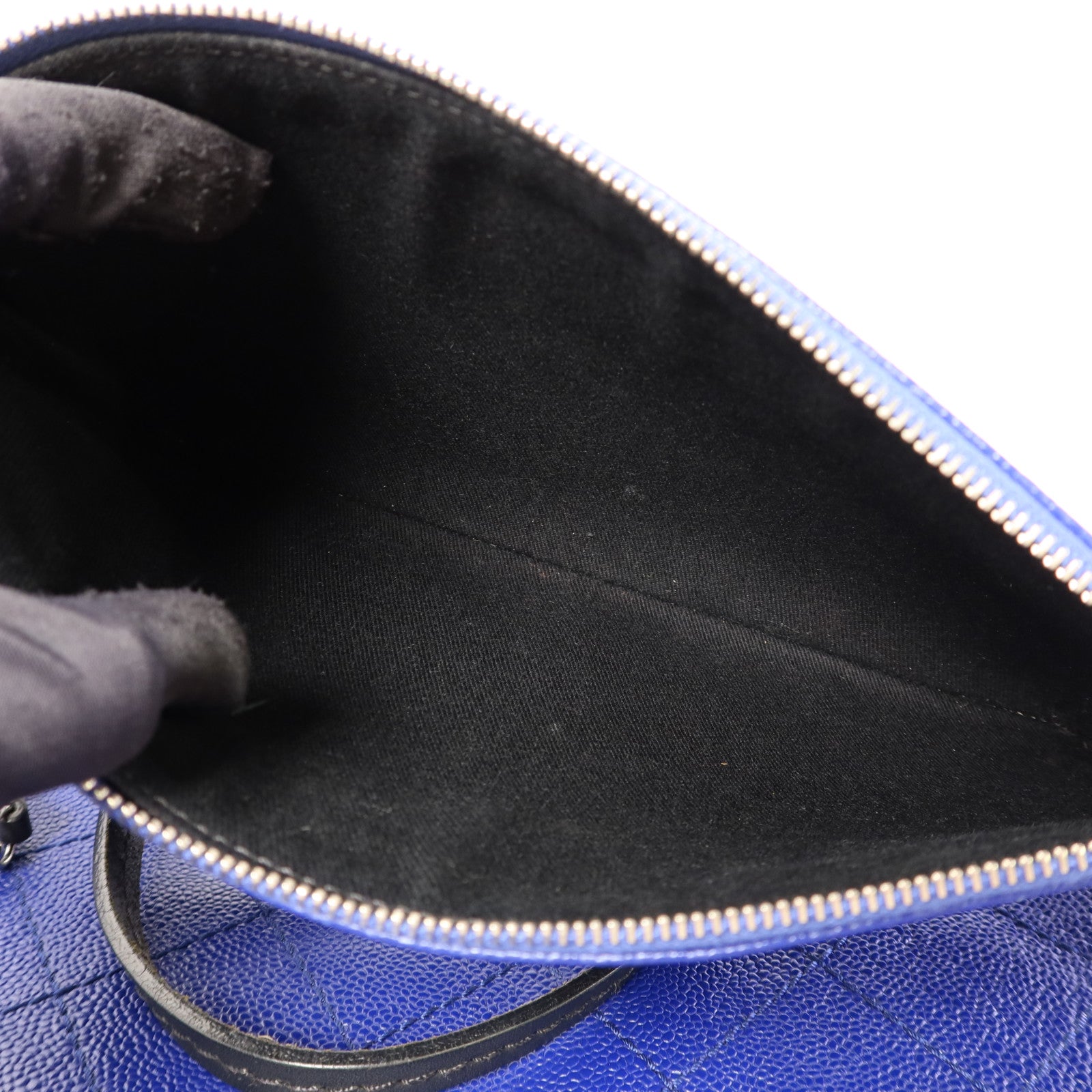 CHANEL 牛皮皮革Totebag銀扣手挽袋