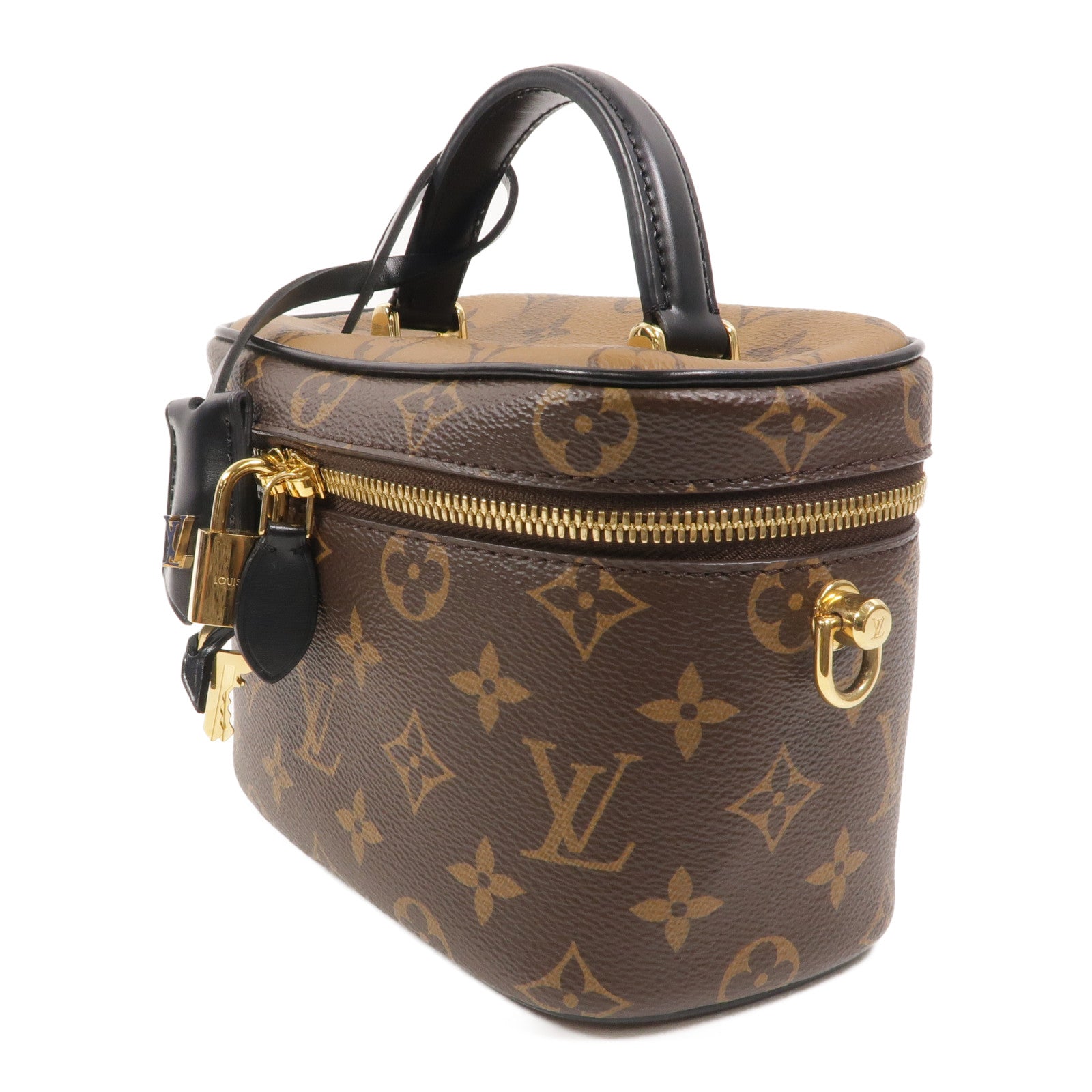 LOUIS VUITTON Monogram Reverse Vanity PM手挽肩背兩用袋