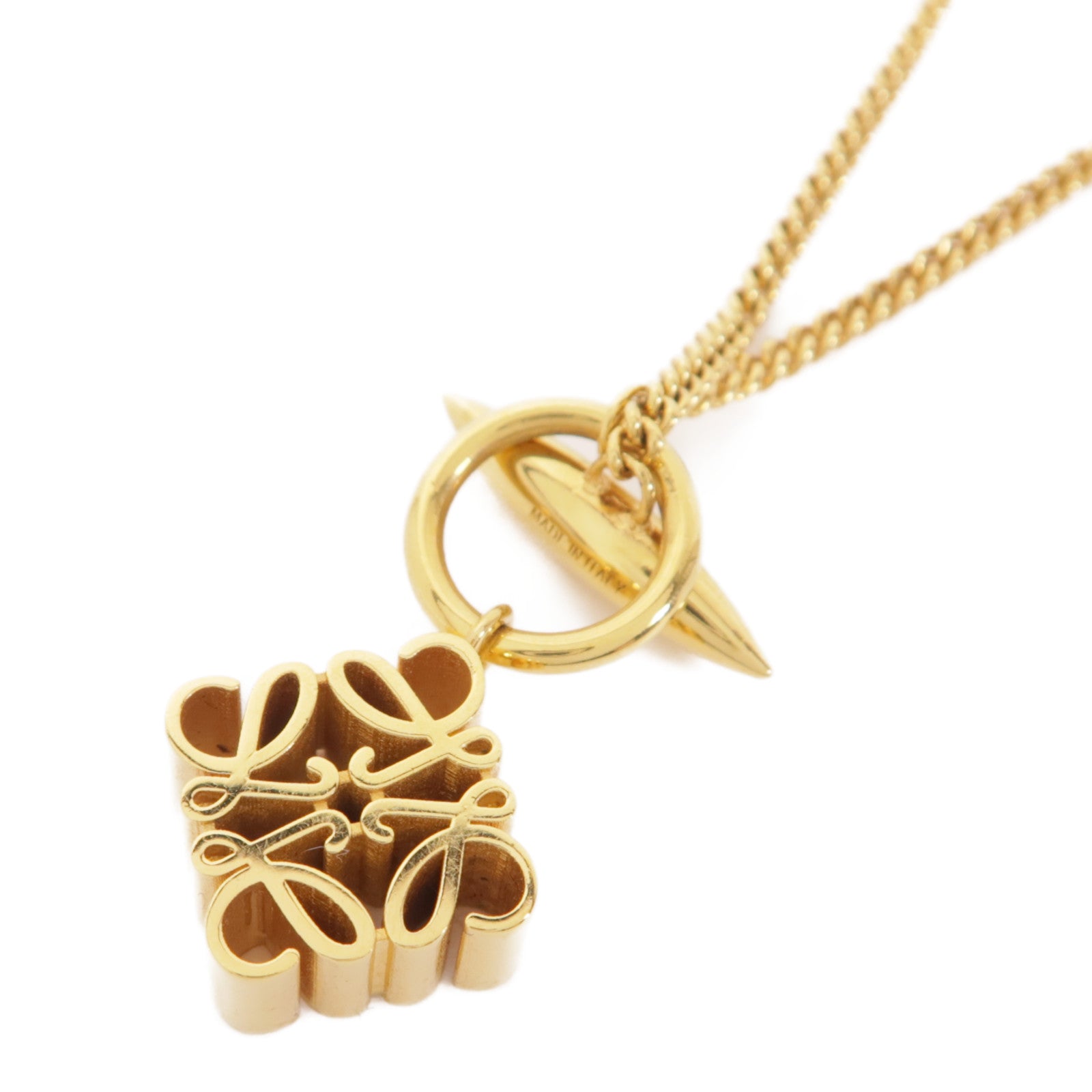 LOEWE 金屬Anagram Pendant項鍊