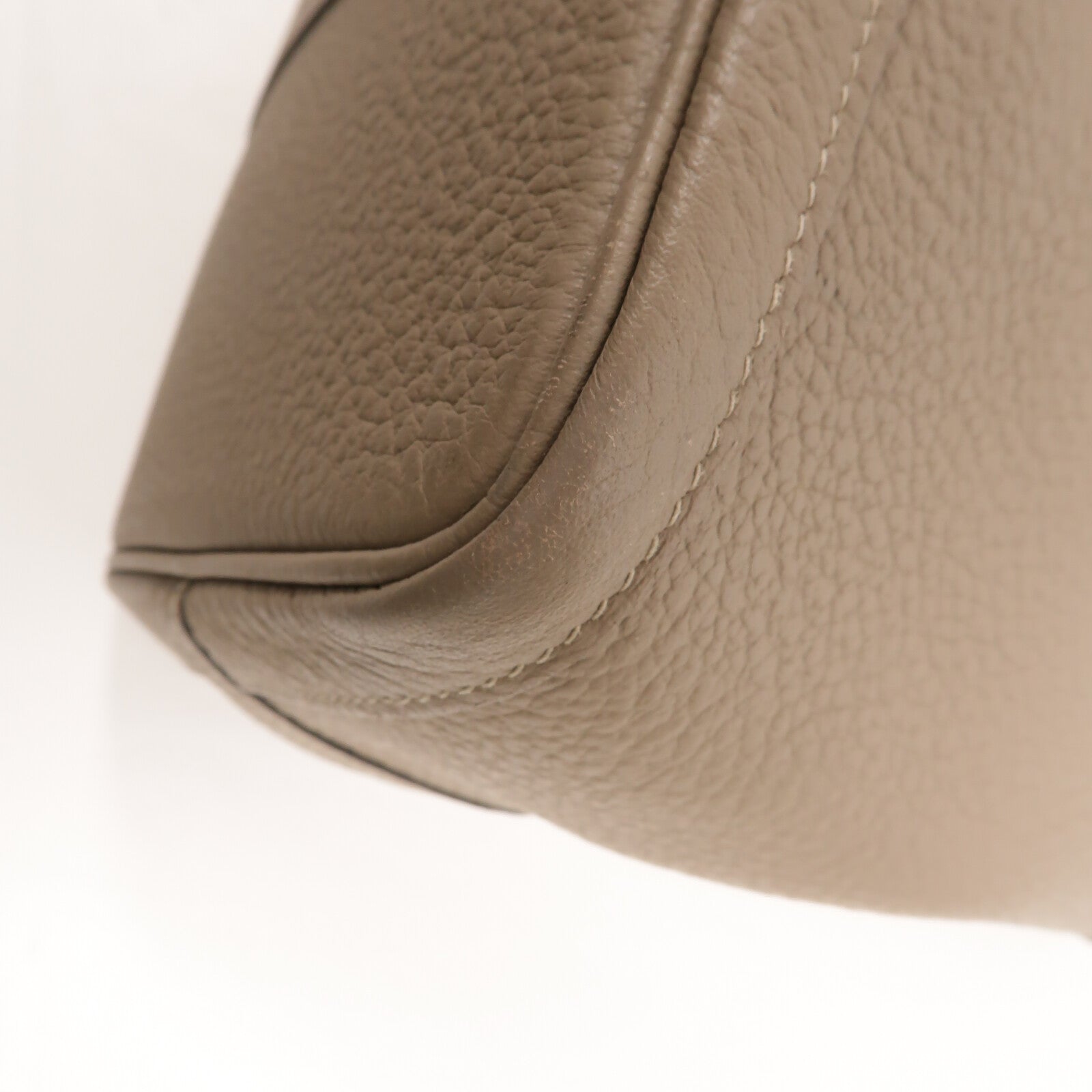 HERMES Negonda皮革Garden Party PM手挽袋Gris Asphalte