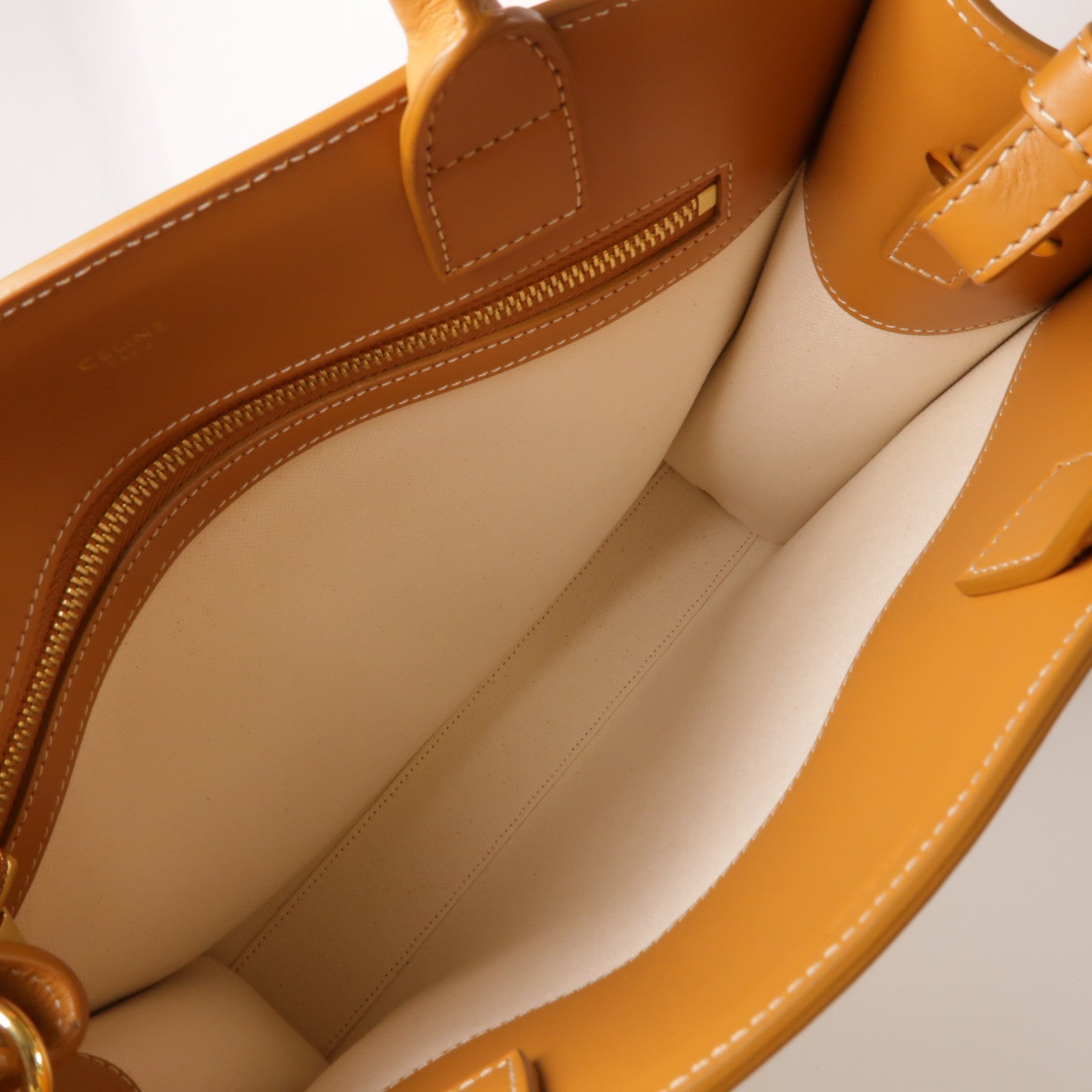 CELINE 帆布Vertical Cabas 金扣手挽肩背兩用袋