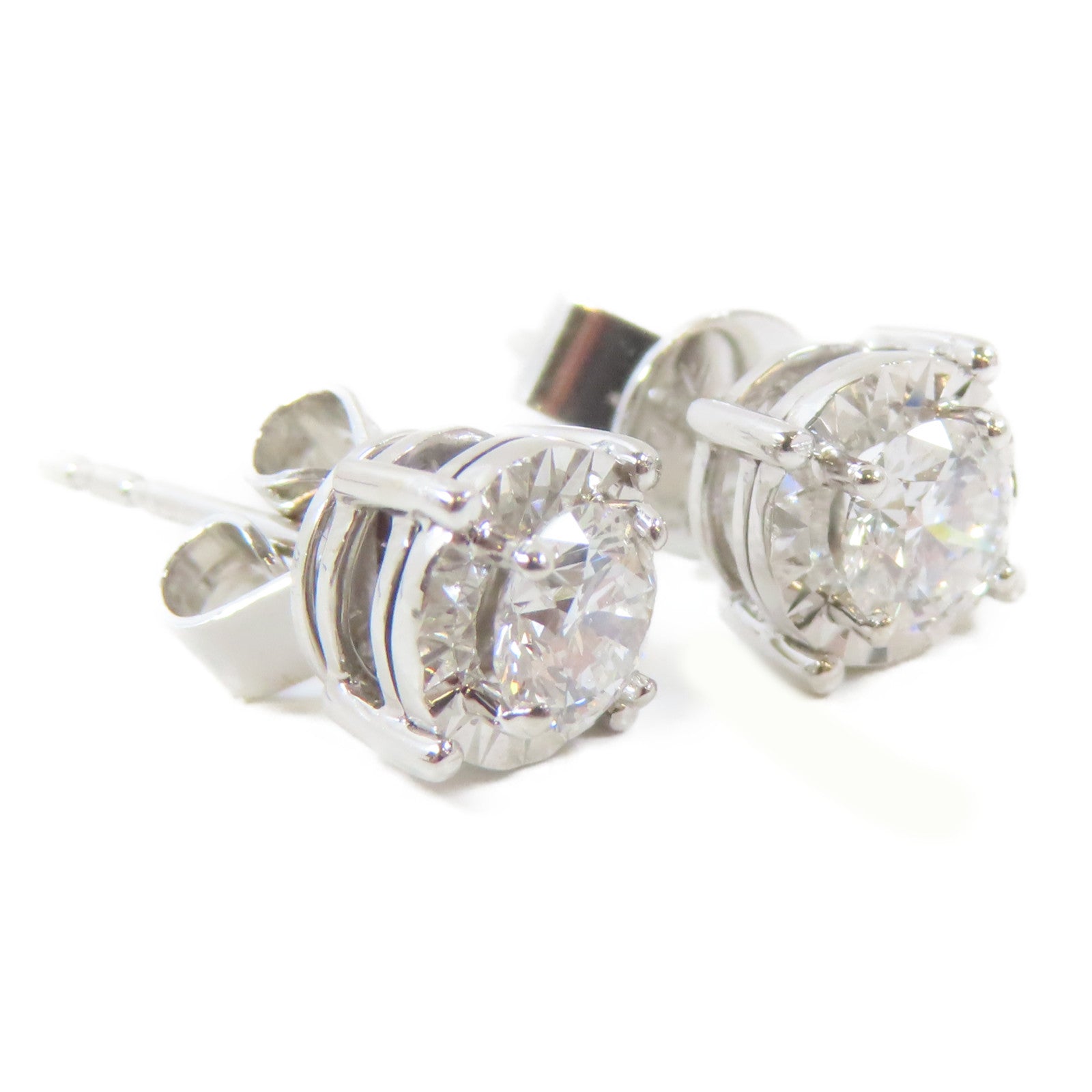 JEWELRY 18K白金Diamond Earring0.31ct/0.30ct鑽石耳環