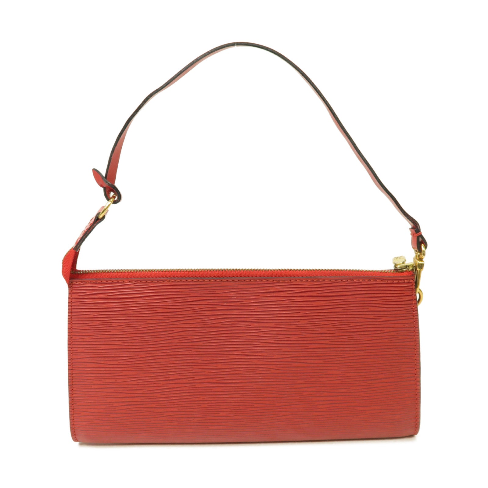 LOUIS VUITTON 【激減優惠】Epi Pochette Accessories金扣手挽袋紅色