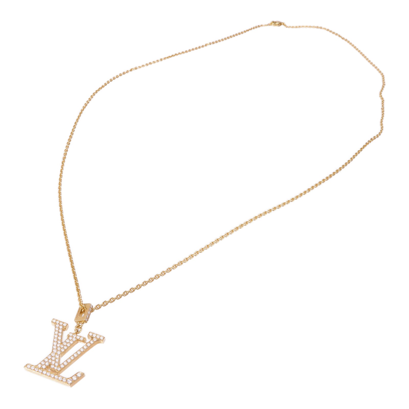LOUIS VUITTON LV Idylle Blossom Necklace Q93849 18K Yellow Gold