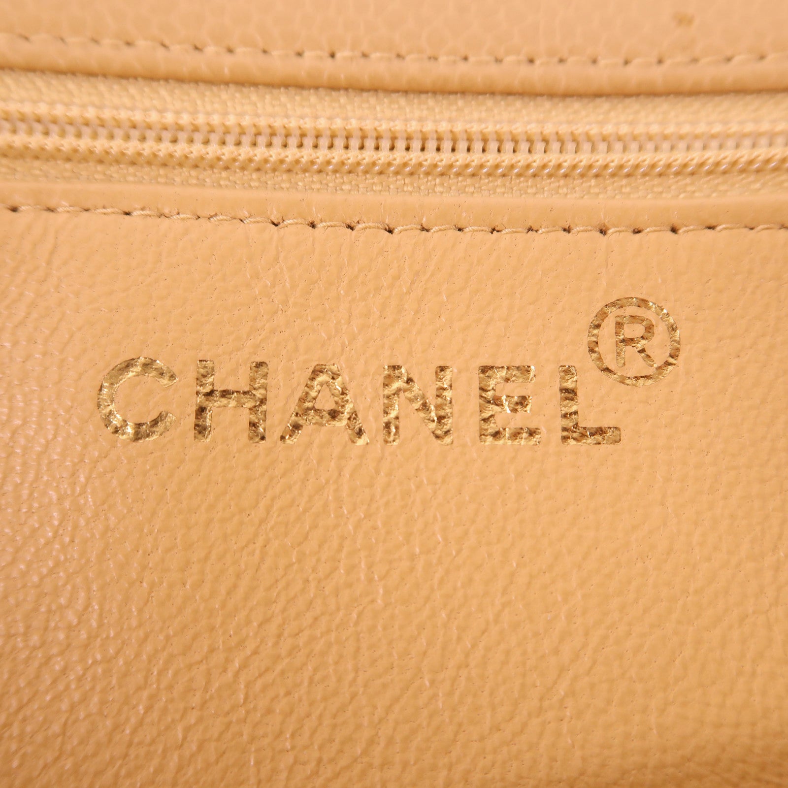 CHANEL 牛皮皮革Vintage Large Tote Bag金扣肩背袋