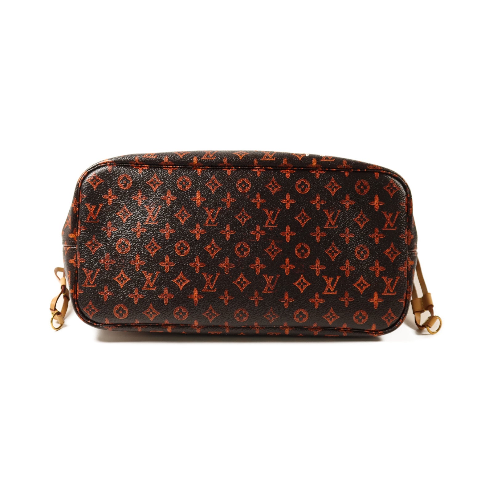LOUIS VUITTON Catgram Neverfull MM金扣肩背袋