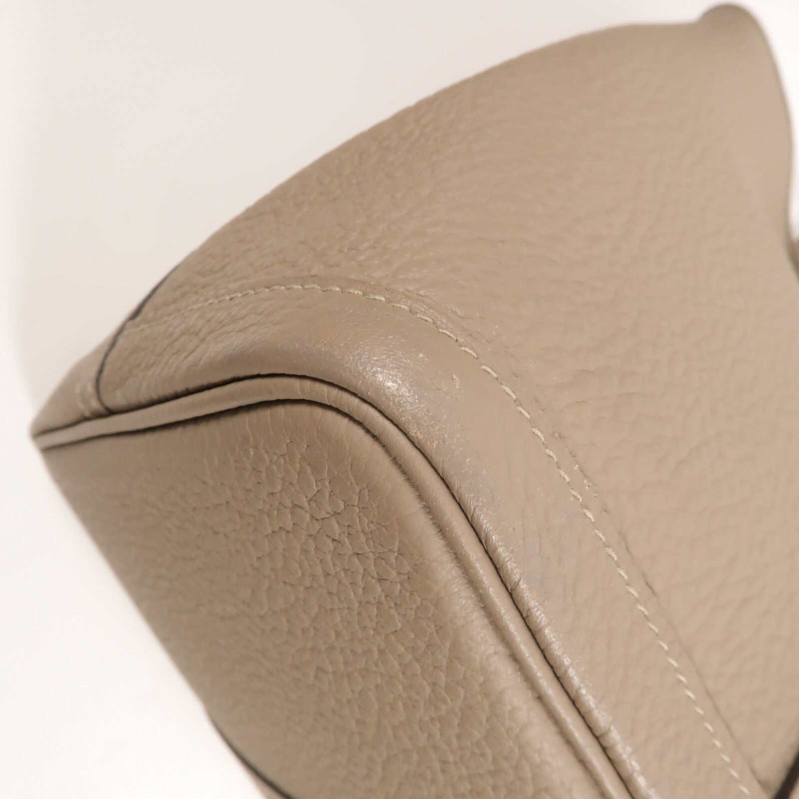 HERMES Negonda皮革Garden Party PM手挽袋Gris Asphalte
